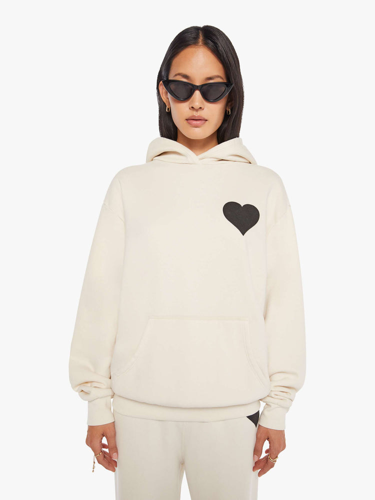 SPRWMN Heart Hoodie - Vintage White