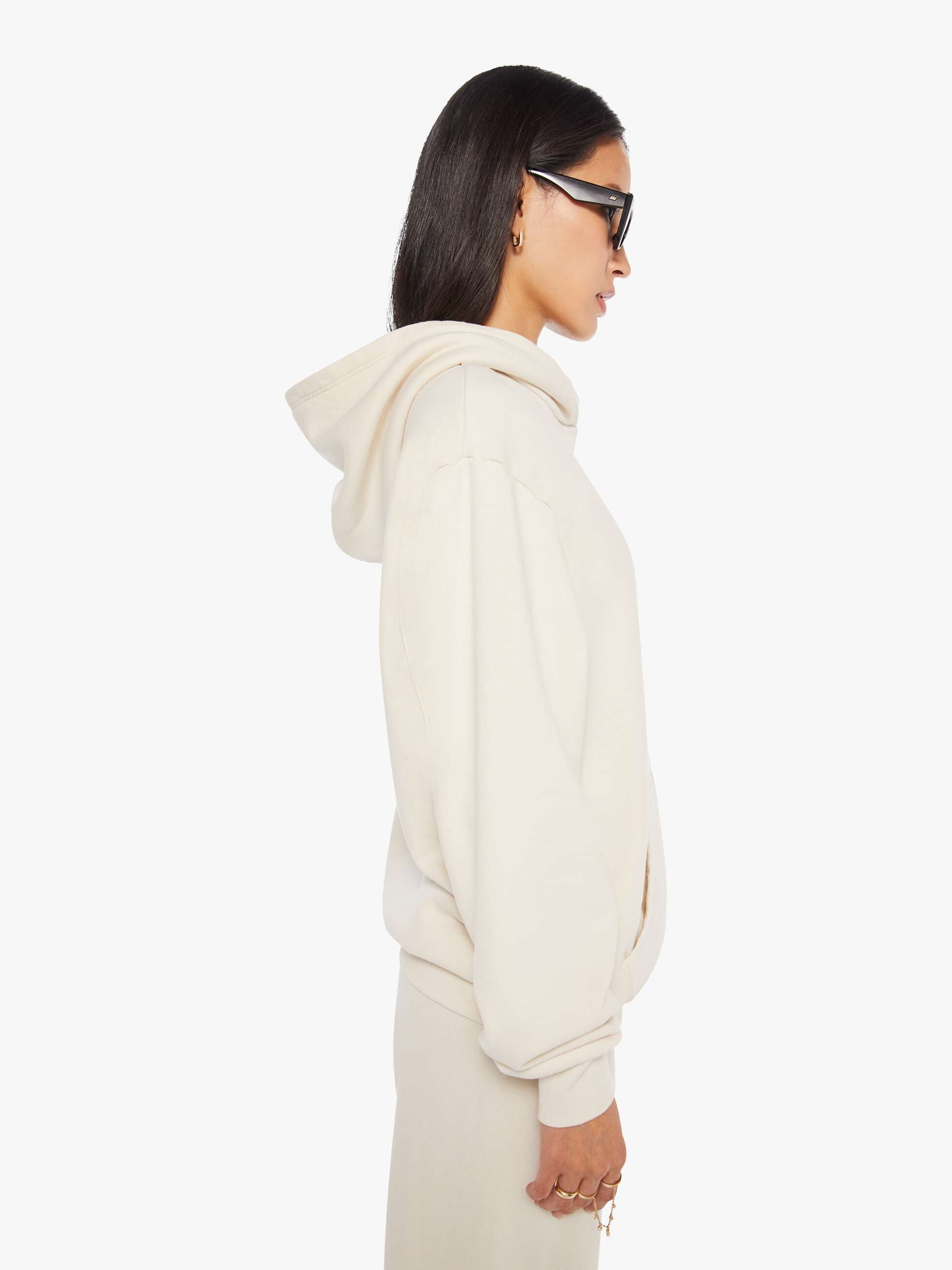 SPRWMN Heart Hoodie - Vintage White | MOTHER DENIM