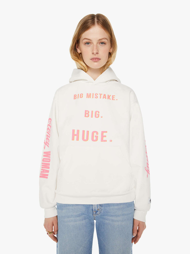 Cloney Pretty Pullover Hoodie White MOTHER DENIM - Main Image