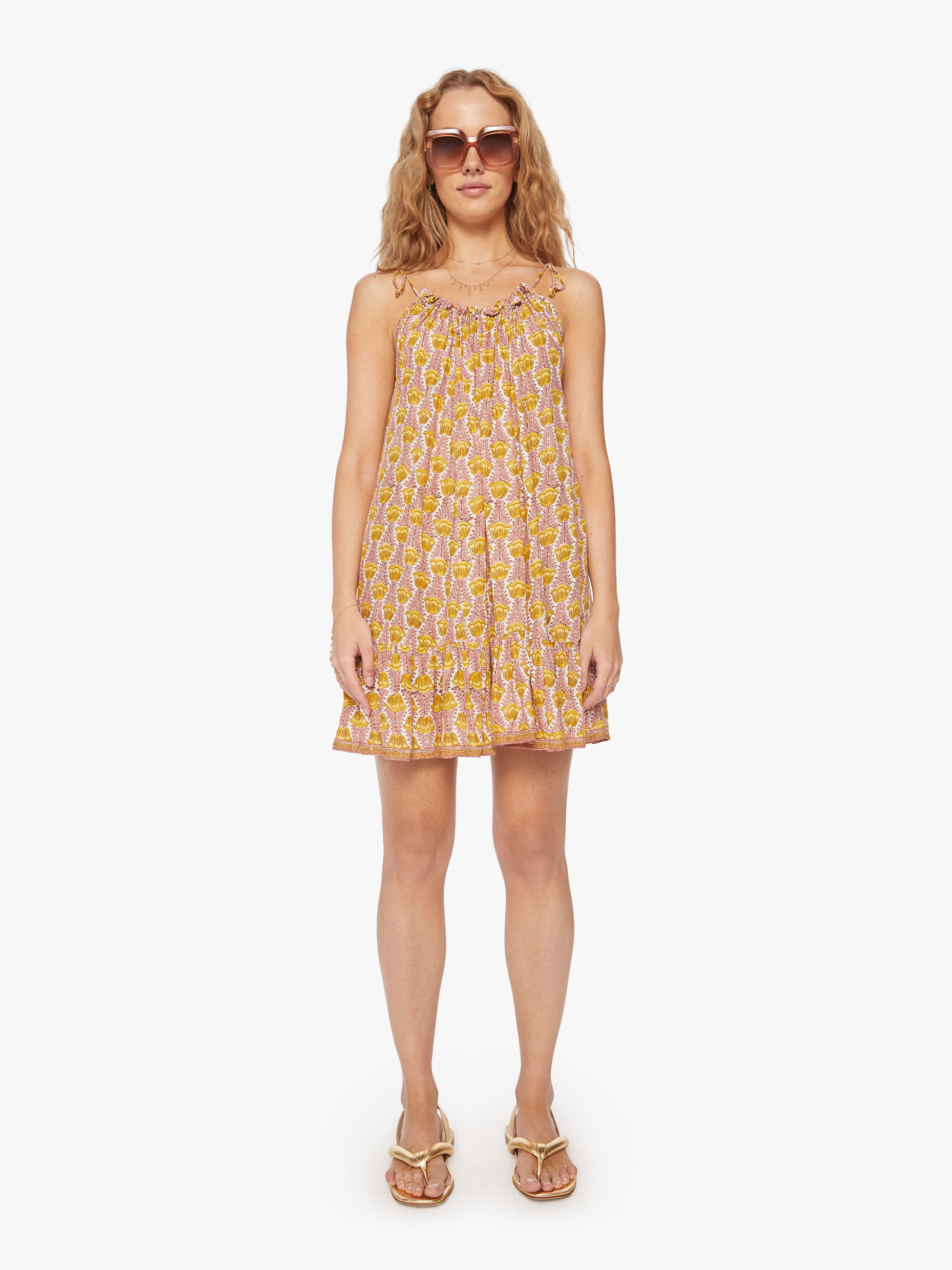 Natalie Martin Jerusha Mini Tulip Bahamas Pink MOTHER DENIM