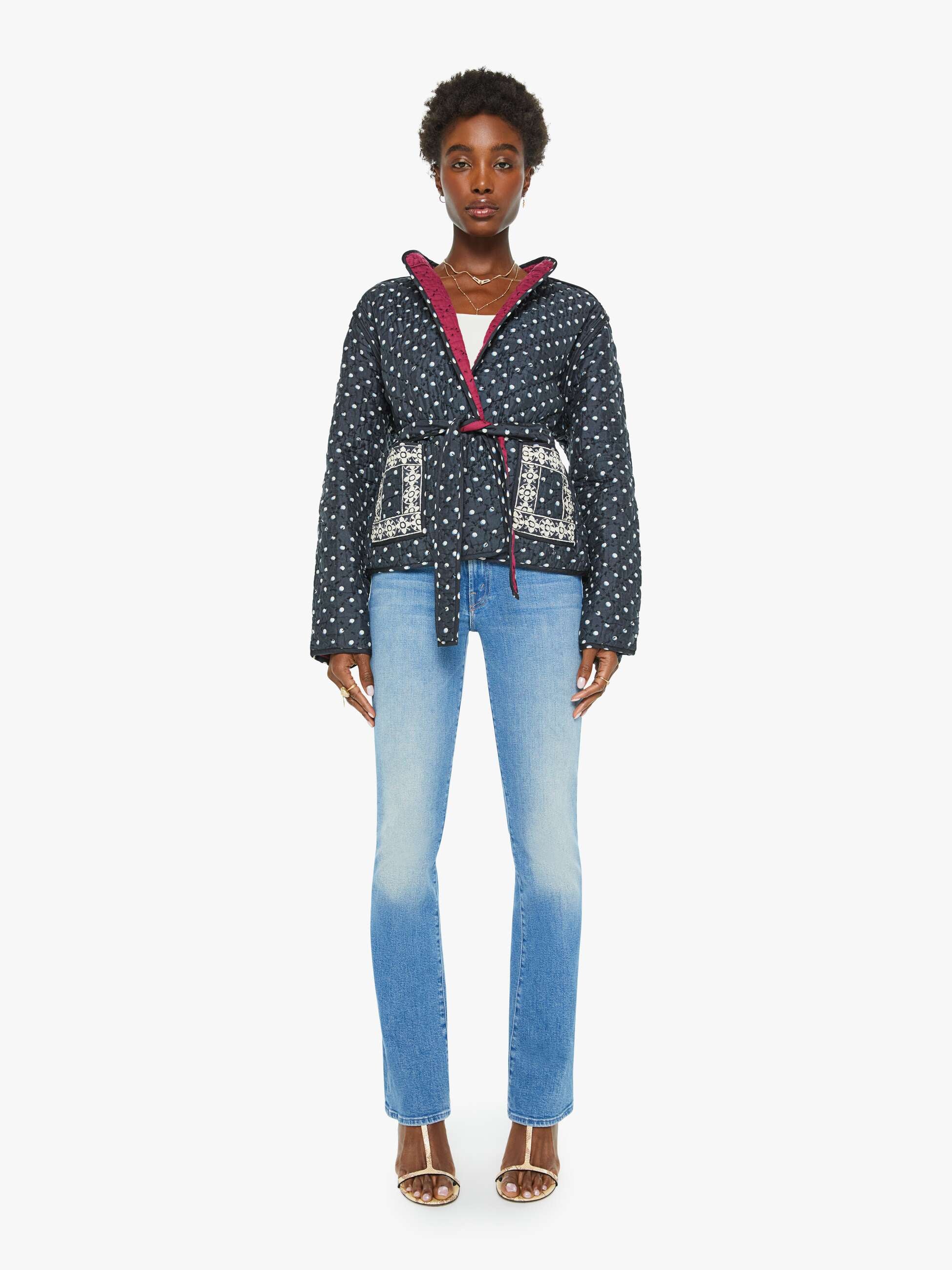 Alix Of Bohemia Tamil Jacket - Raven Dot | MOTHER DENIM