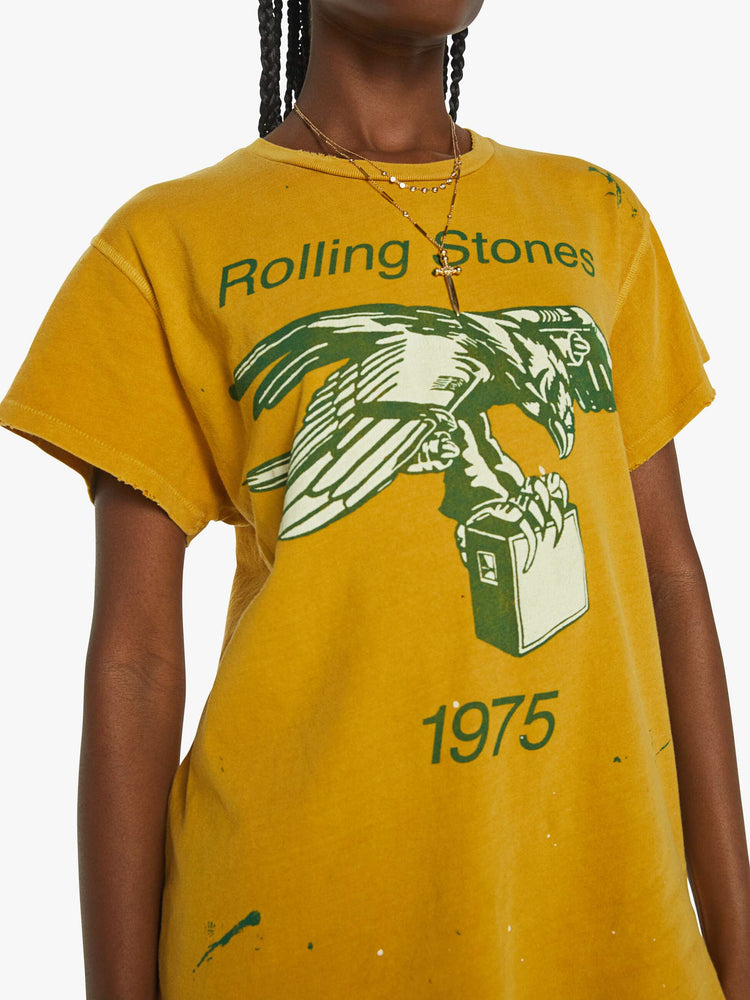 MadeWorn The Rolling Stones Tee - Mustard | MOTHER DENIM 