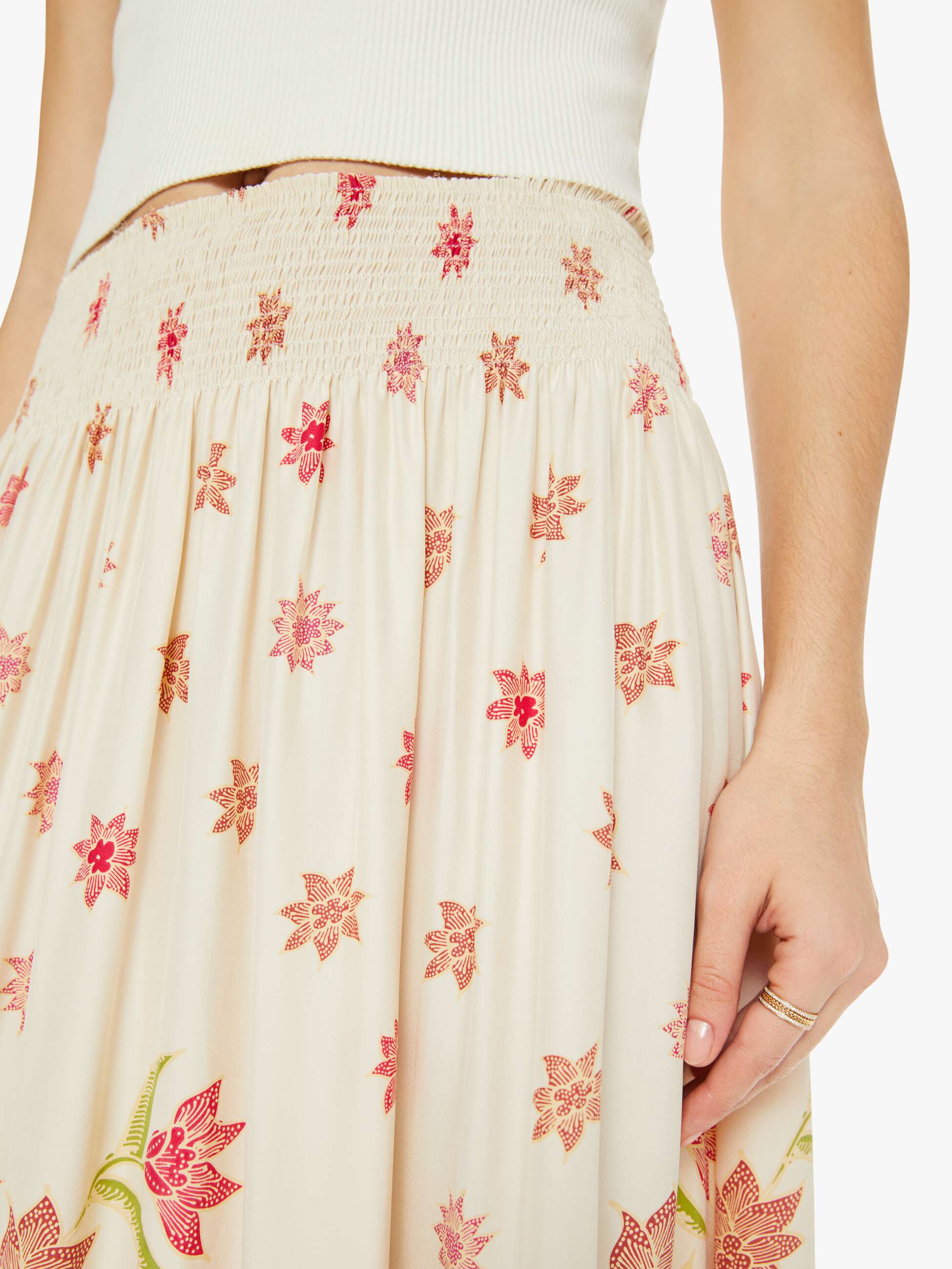 Natalie Martin Bella Skirt - Starflower | MOTHER DENIM