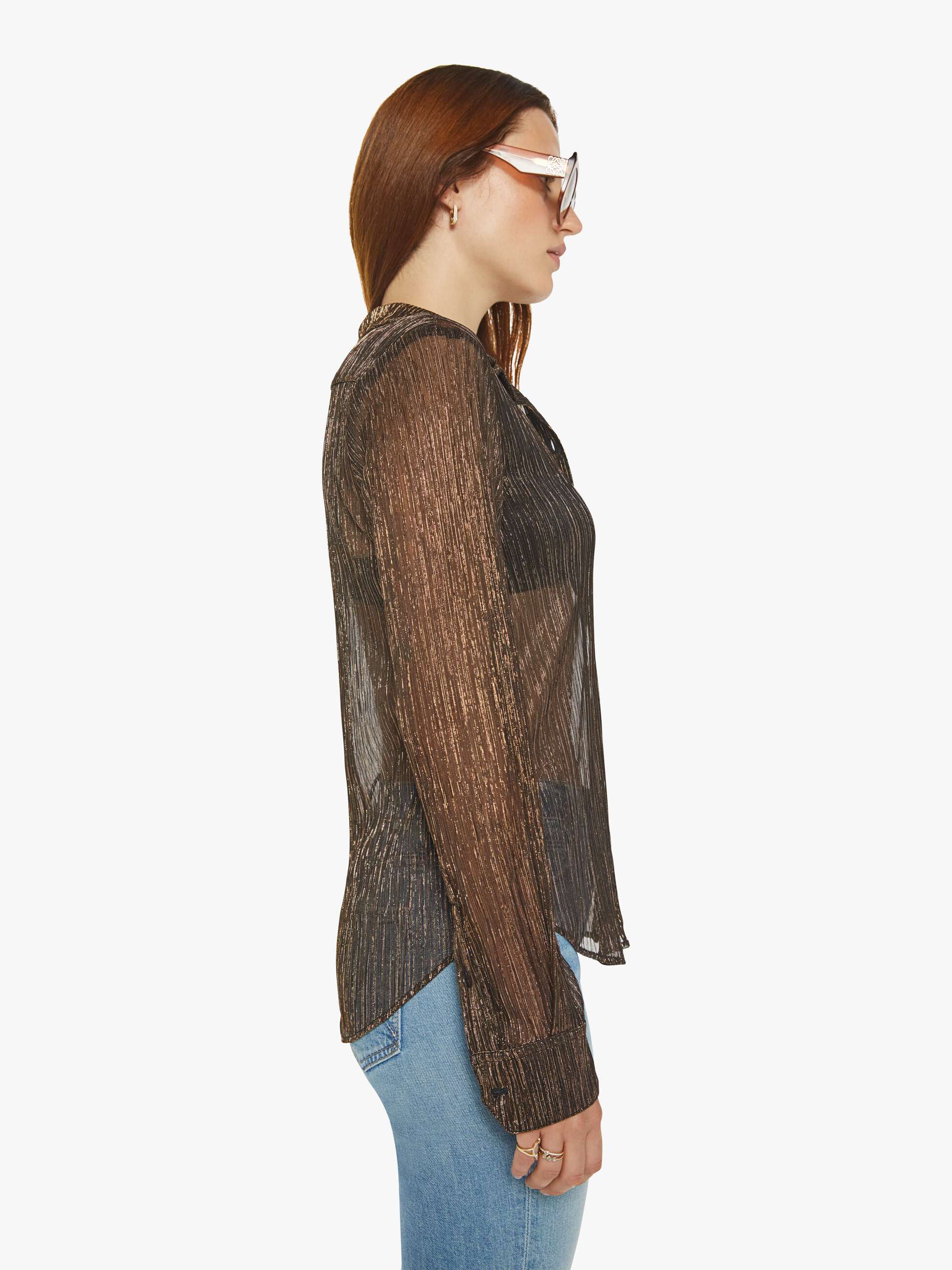 SPRWMN Fitted Button Up - Bronze | MOTHER DENIM