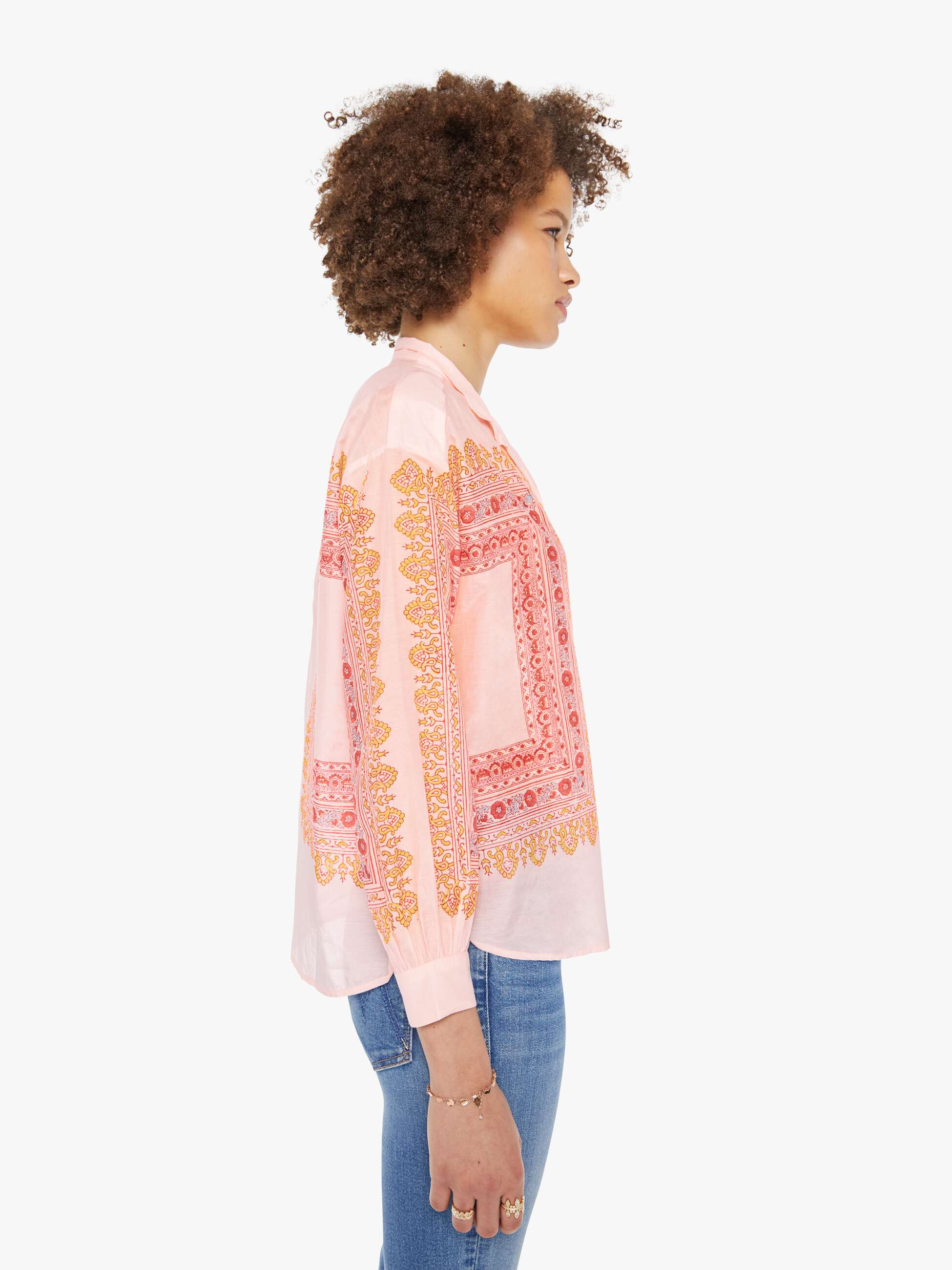 Alix Of Bohemia Kiki Shirt - Blush Tile | MOTHER DENIM