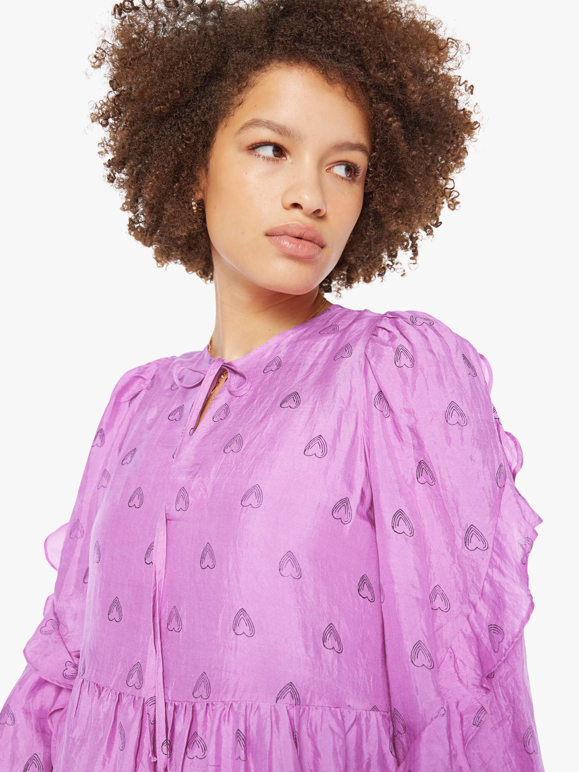 Alix Of Bohemia Lina Dress - Fuchsia Heart | MOTHER DENIM