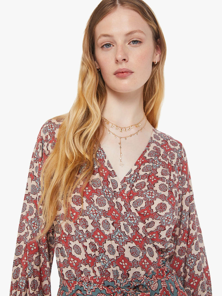 Natalie Martin Kate Long Sleeve Dress - Spanish Tile Combo | MOTHER DENIM Natalie Martin Kate Long Sleeve Dress - Spanish Tile Combo | MOTHER DENIM