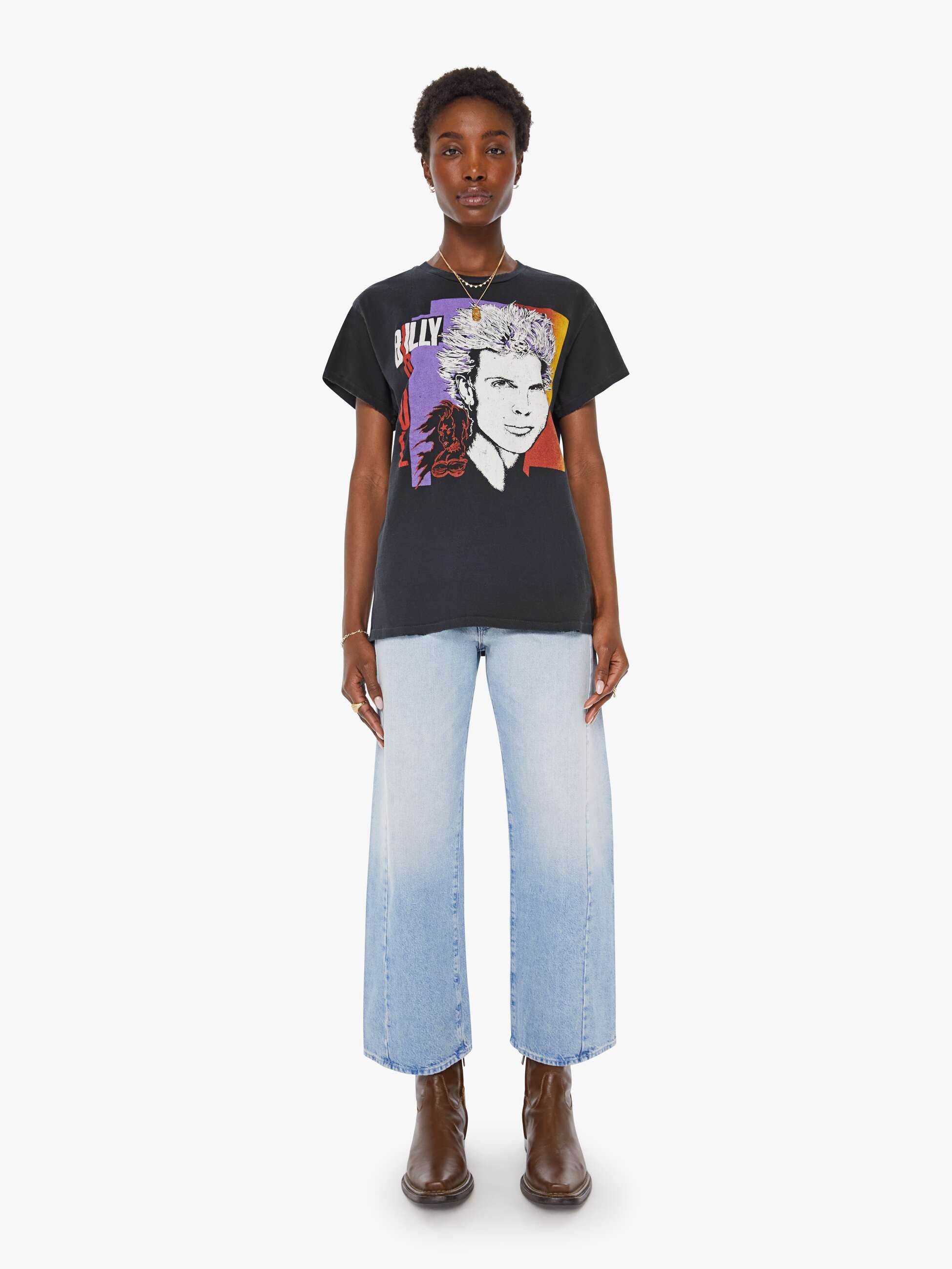 MadeWorn Billy Idol Tee - Coal | MOTHER DENIM