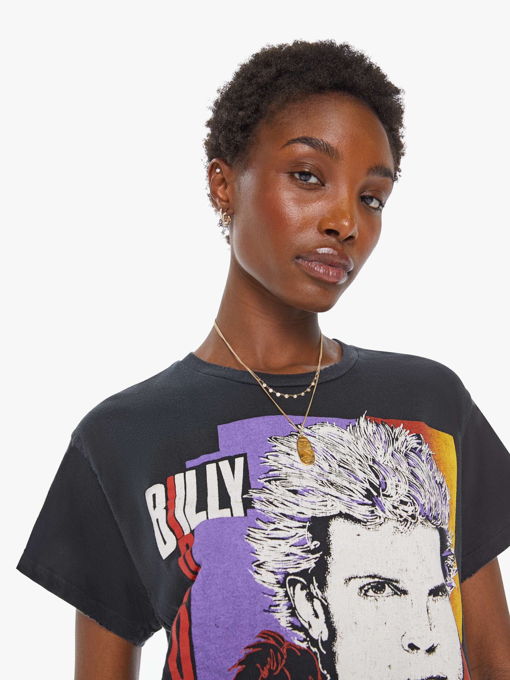 MadeWorn Billy Idol Tee - Coal | MOTHER DENIM