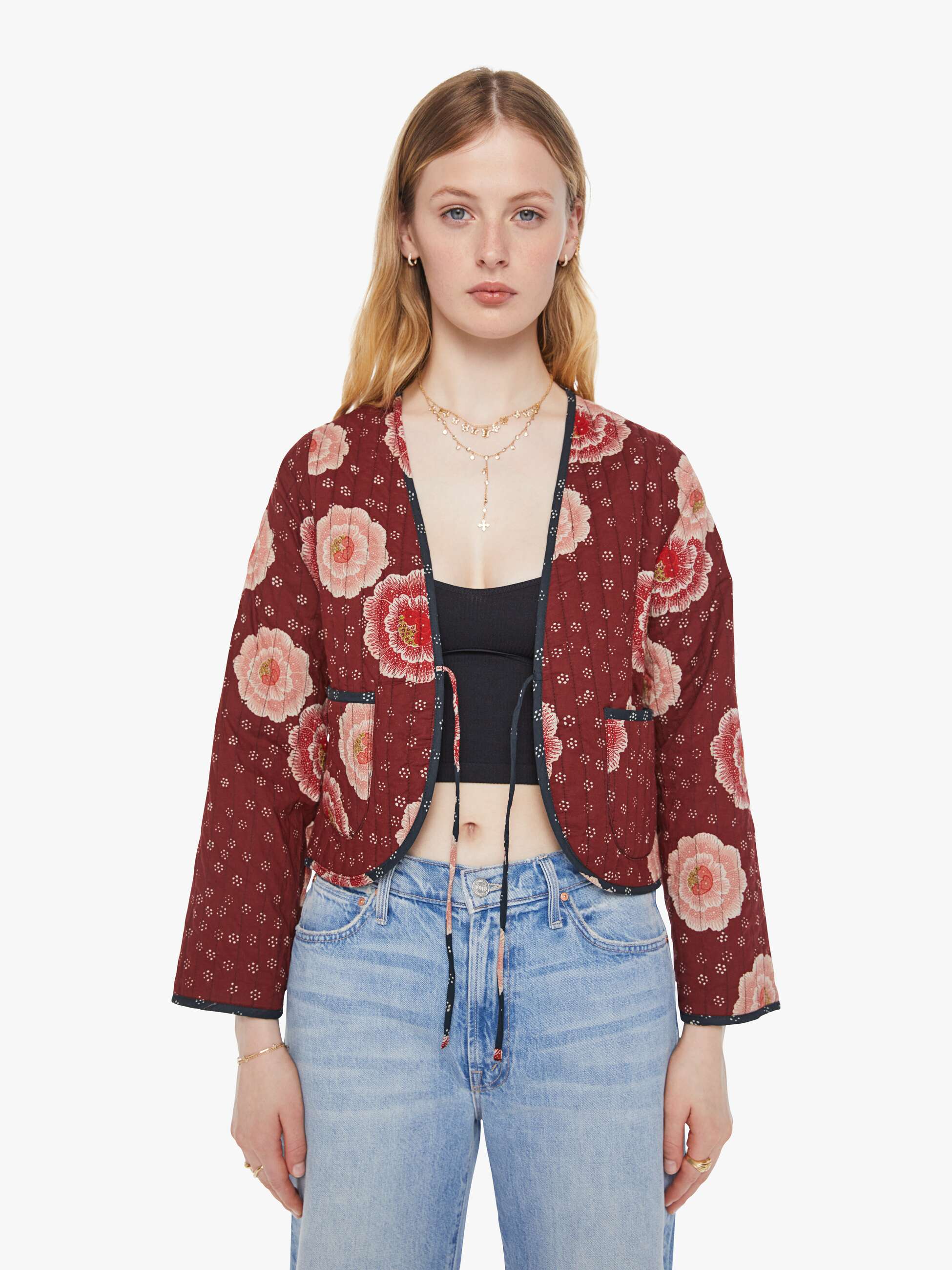 Natalie Martin Saskia Jacket - Poppy Combo | MOTHER DENIM