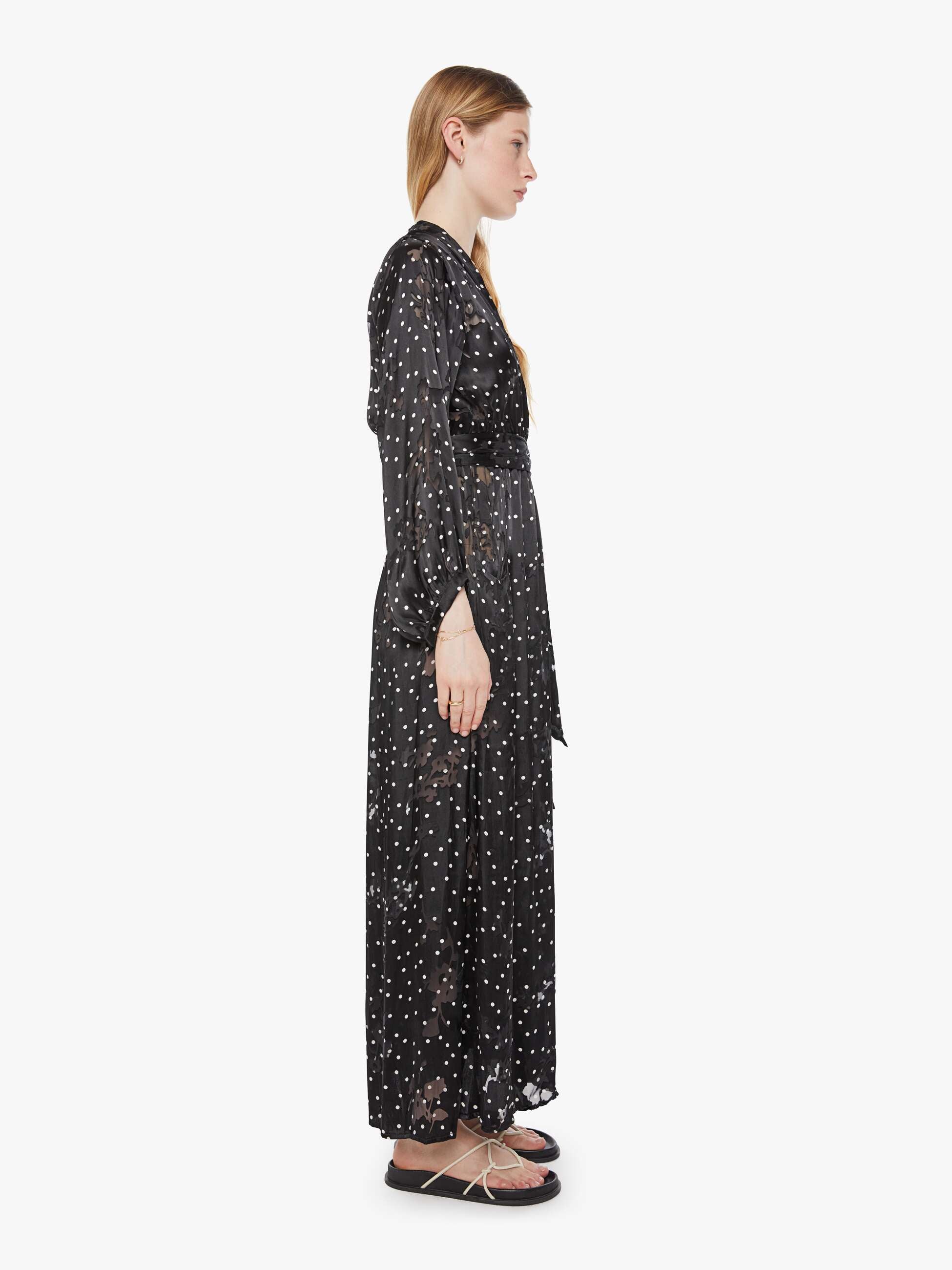 Natalie Martin Nico L/S Maxi - Midnight Burnout | MOTHER DENIM