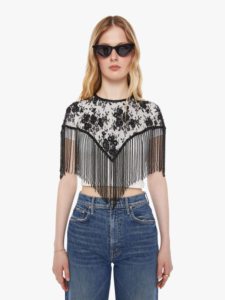 Alix of Bohemia Flou Lace Capelet - Night Ride