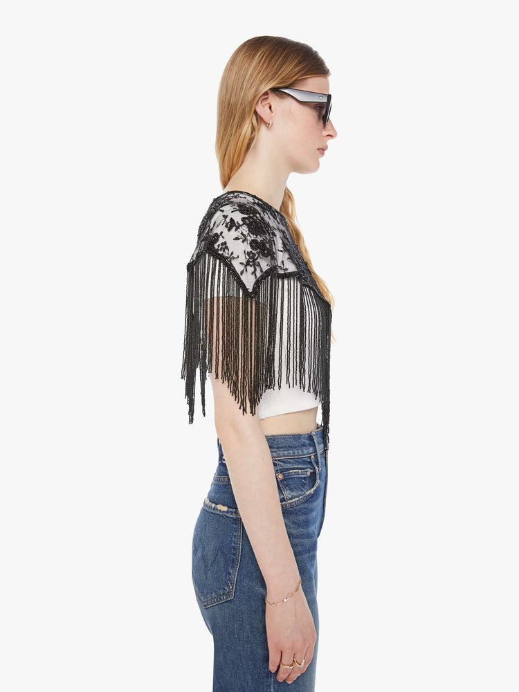 Alix of Bohemia Flou Lace Capelet - Night Ride