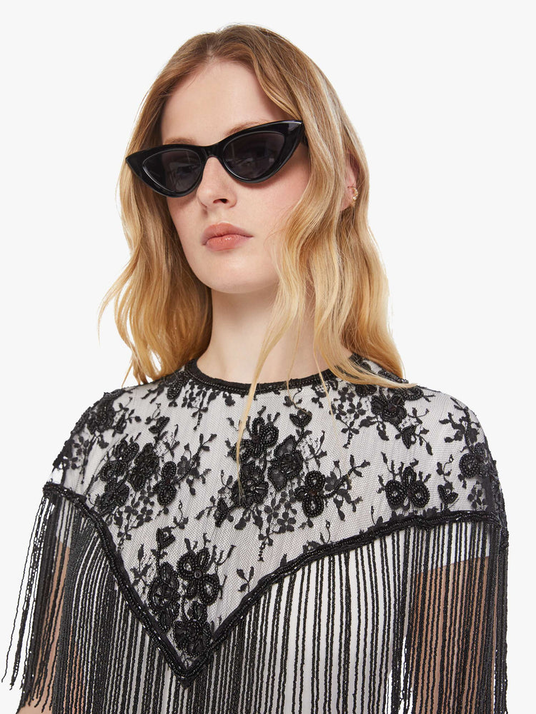 Alix of Bohemia Flou Lace Capelet - Night Ride