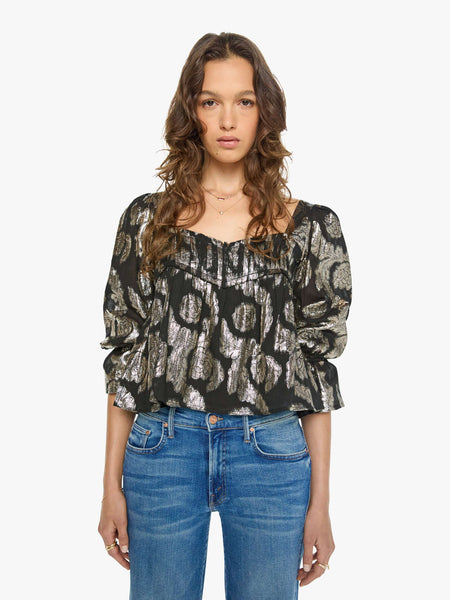 Alix of Bohemia Priya Top - Gunmetal | MOTHER DENIM