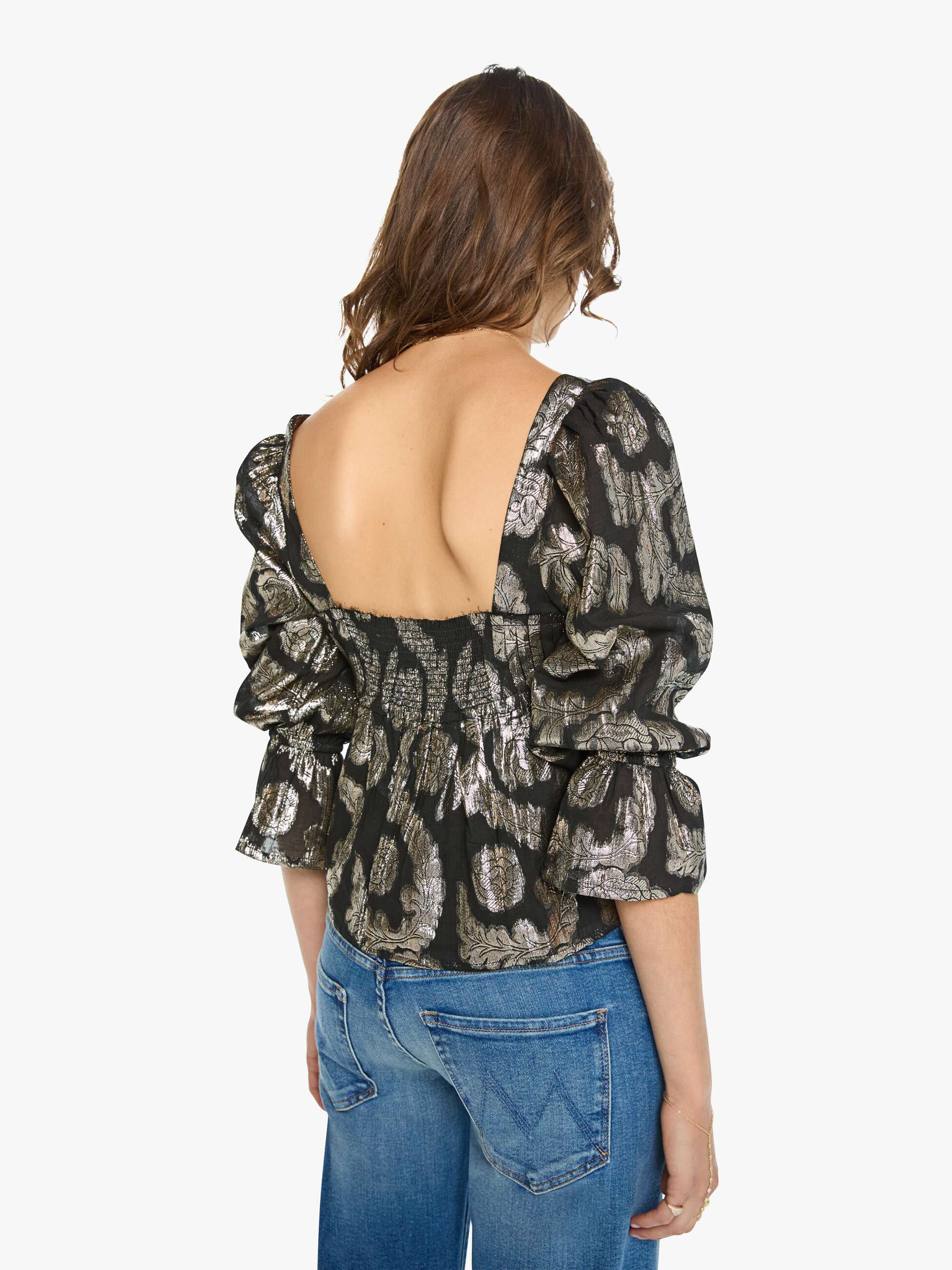Alix of Bohemia Priya Top - Gunmetal | MOTHER DENIM
