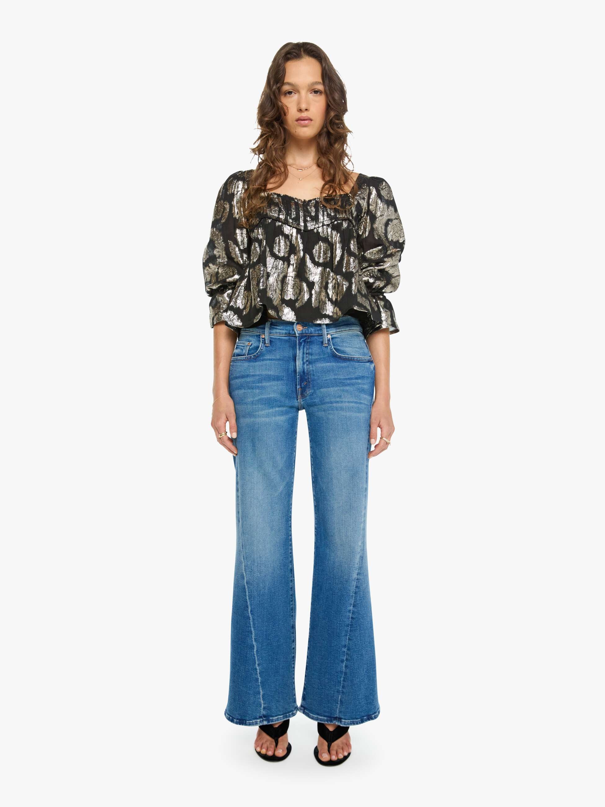 Alix of Bohemia Priya Top - Gunmetal | MOTHER DENIM