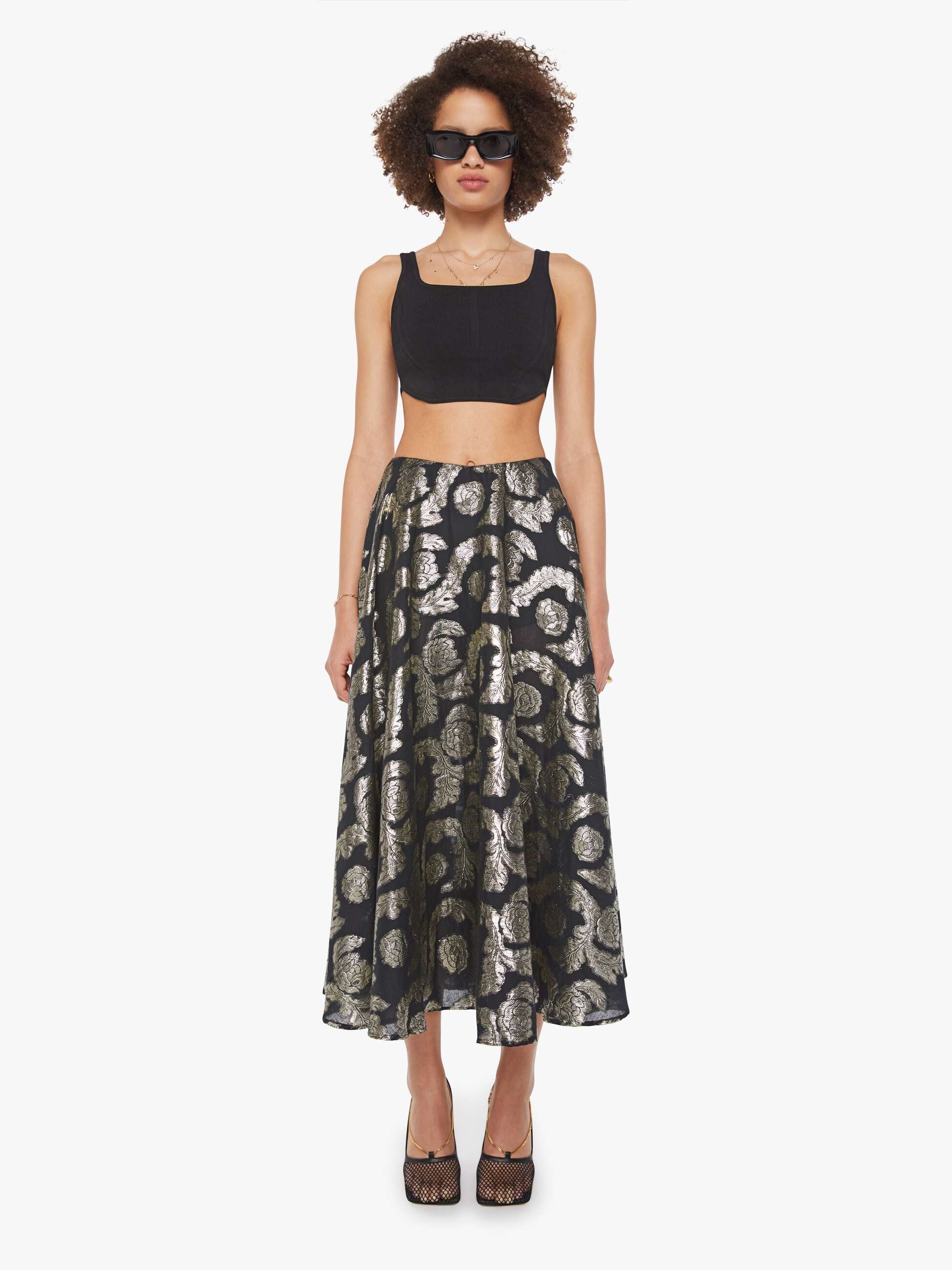 Alix of Bohemia Roxanne Skirt - Gunmetal