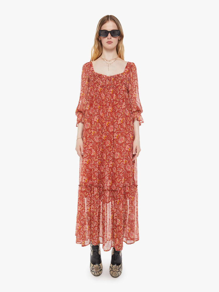 Alix of Bohemia Ember Floral Maxi Dress - Orange Alix of Bohemia Ember Floral Maxi Dress - Orange