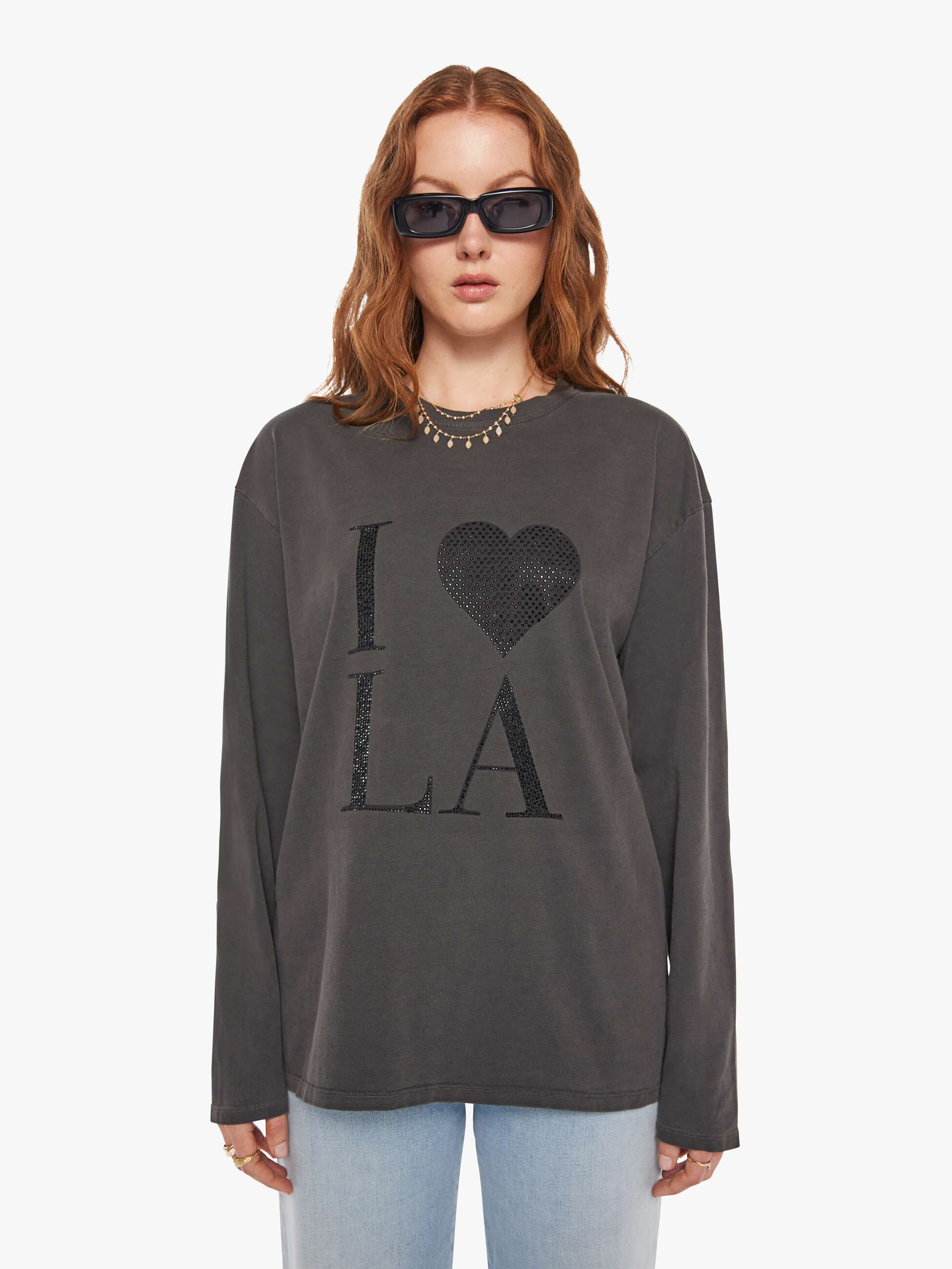 SPRWMN I Love LA Sweatshirt - Vintage Black
