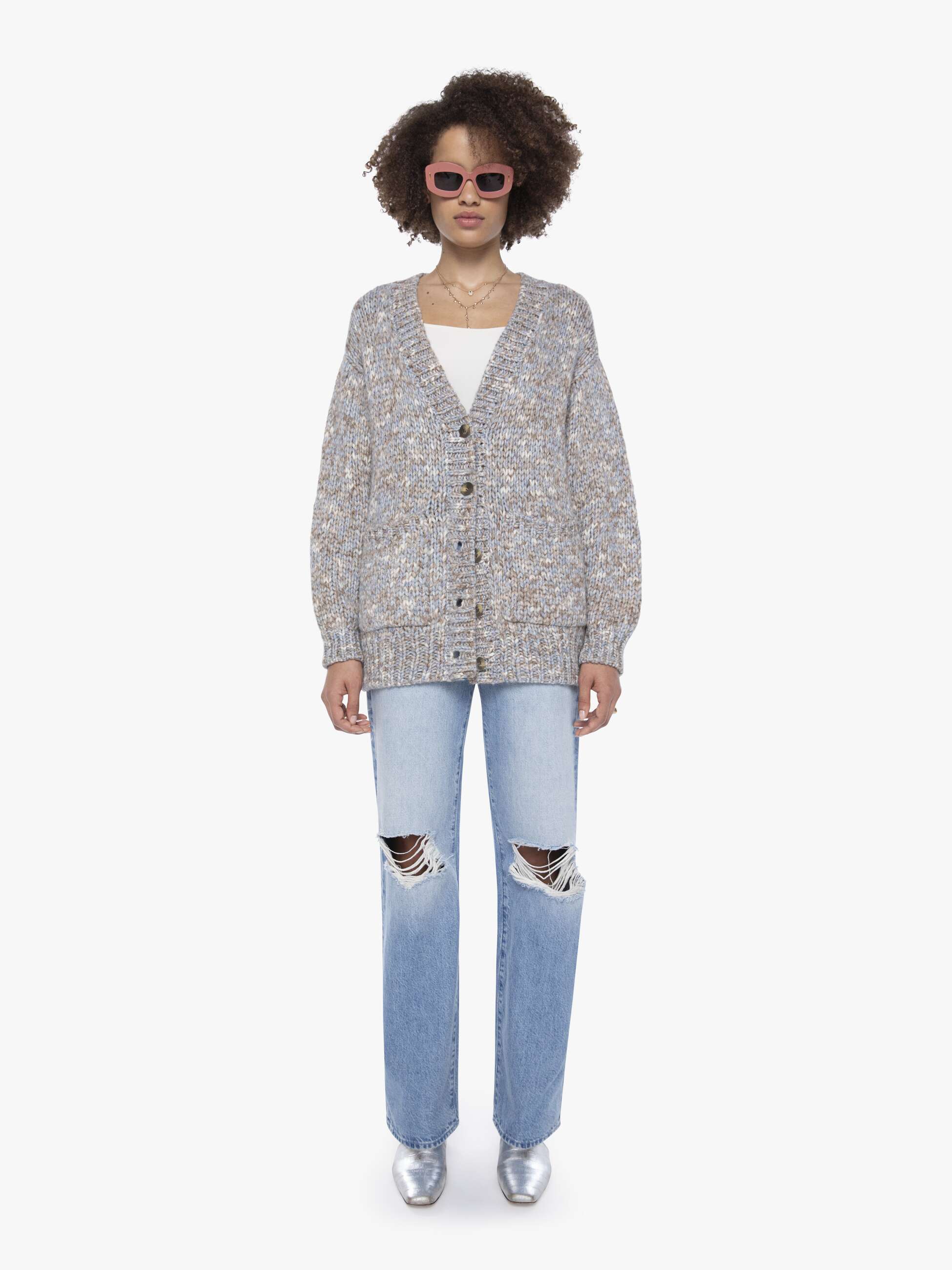 XiRENA Marvin Sweater - Light Blue Melange | MOTHER DENIM