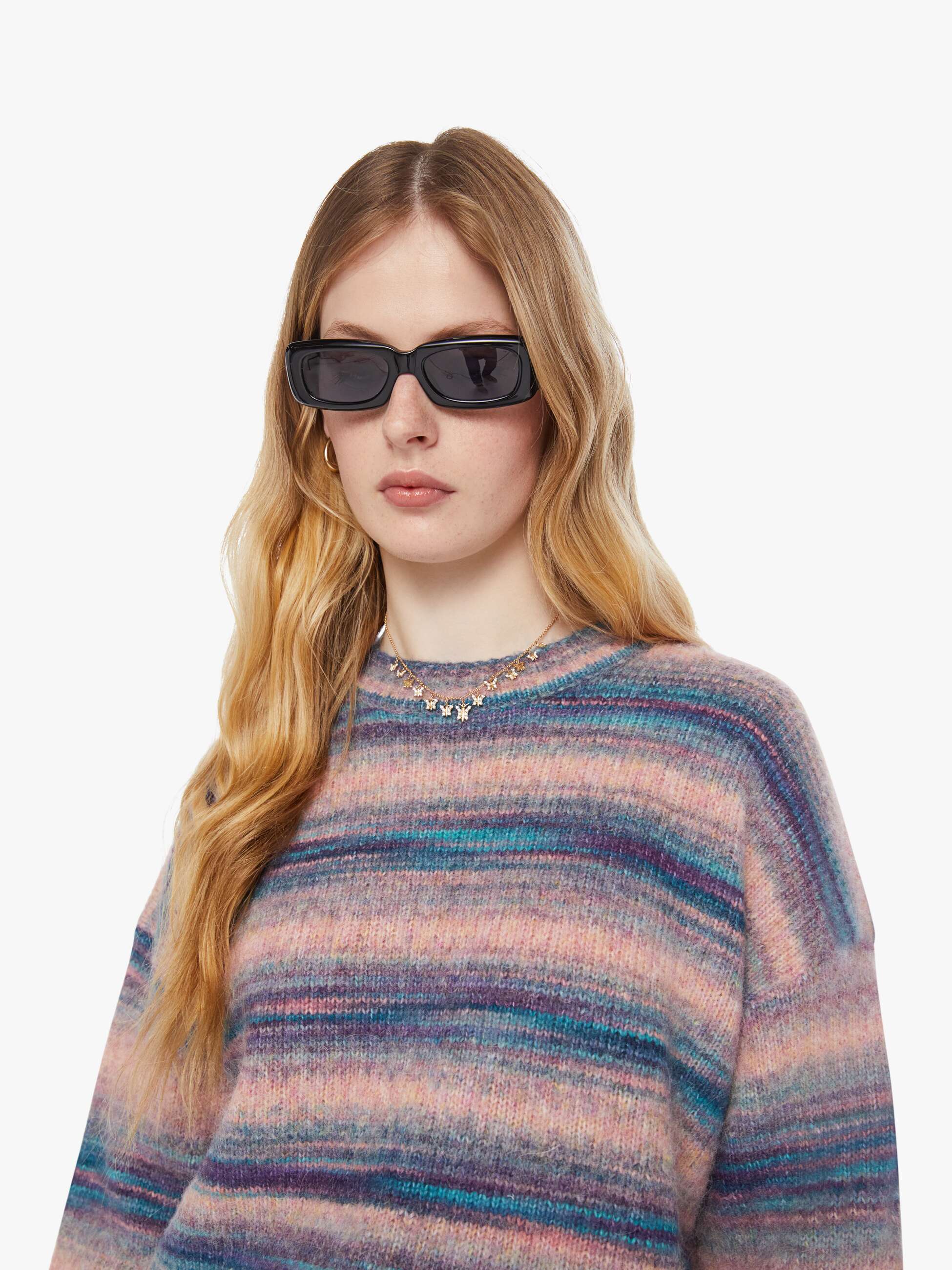 hina XiRENA Anders Sweater - Pink Ombre | MOTHER DENIM