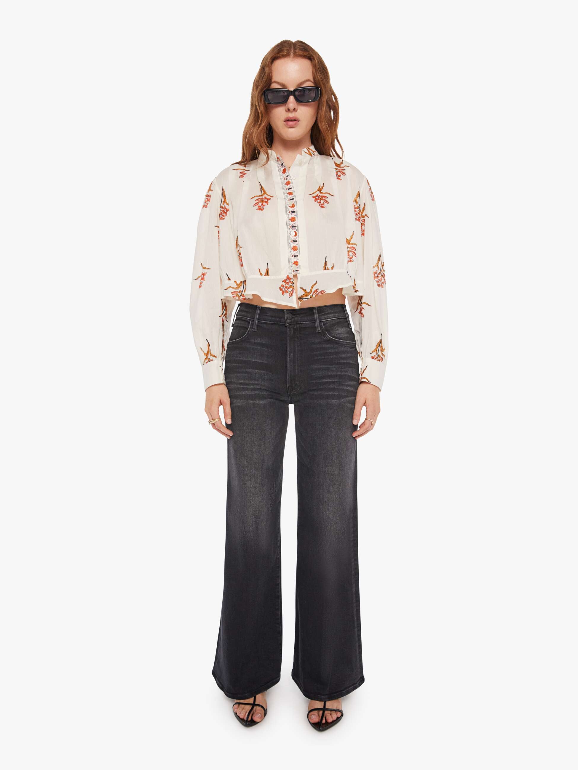 Alix Of Bohemia Ryland Shirt - Persimmon Flower | MOTHER DENIM