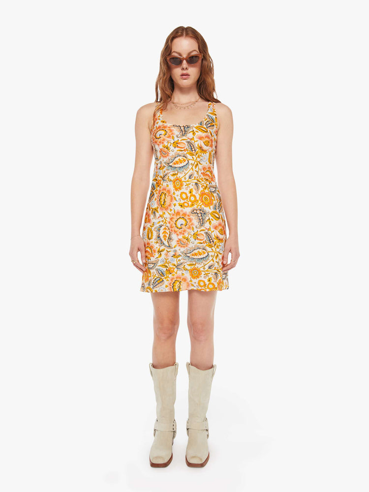 Alix Of Bohemia Addie Dress Topaz Flower in Orange - Size Medium (also XS,S,L,XL) Alix Of Bohemia Addie Dress Topaz Flower in Orange - Size Medium (also XS,S,L,XL)