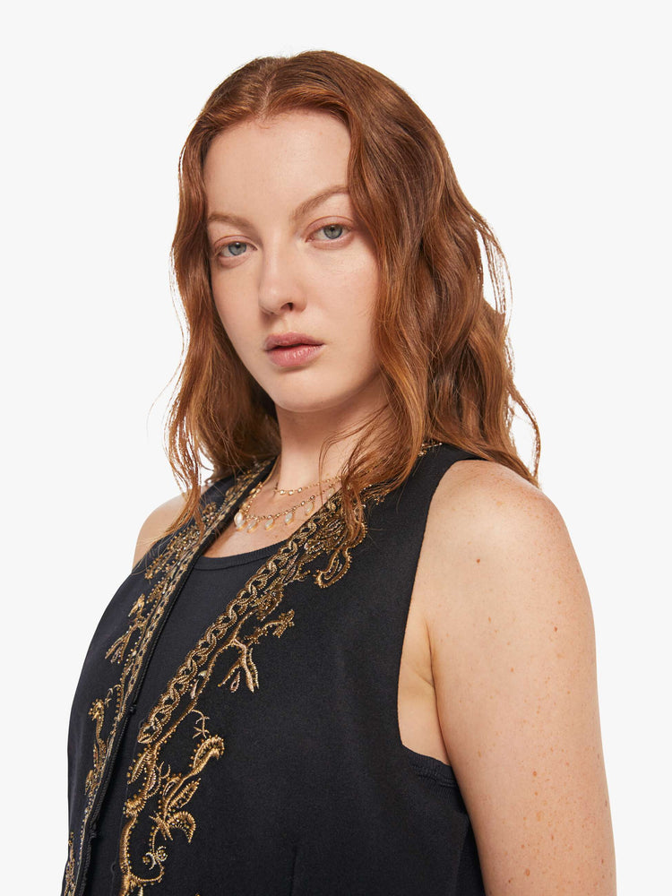 Maria Cher Selena Vest - Black