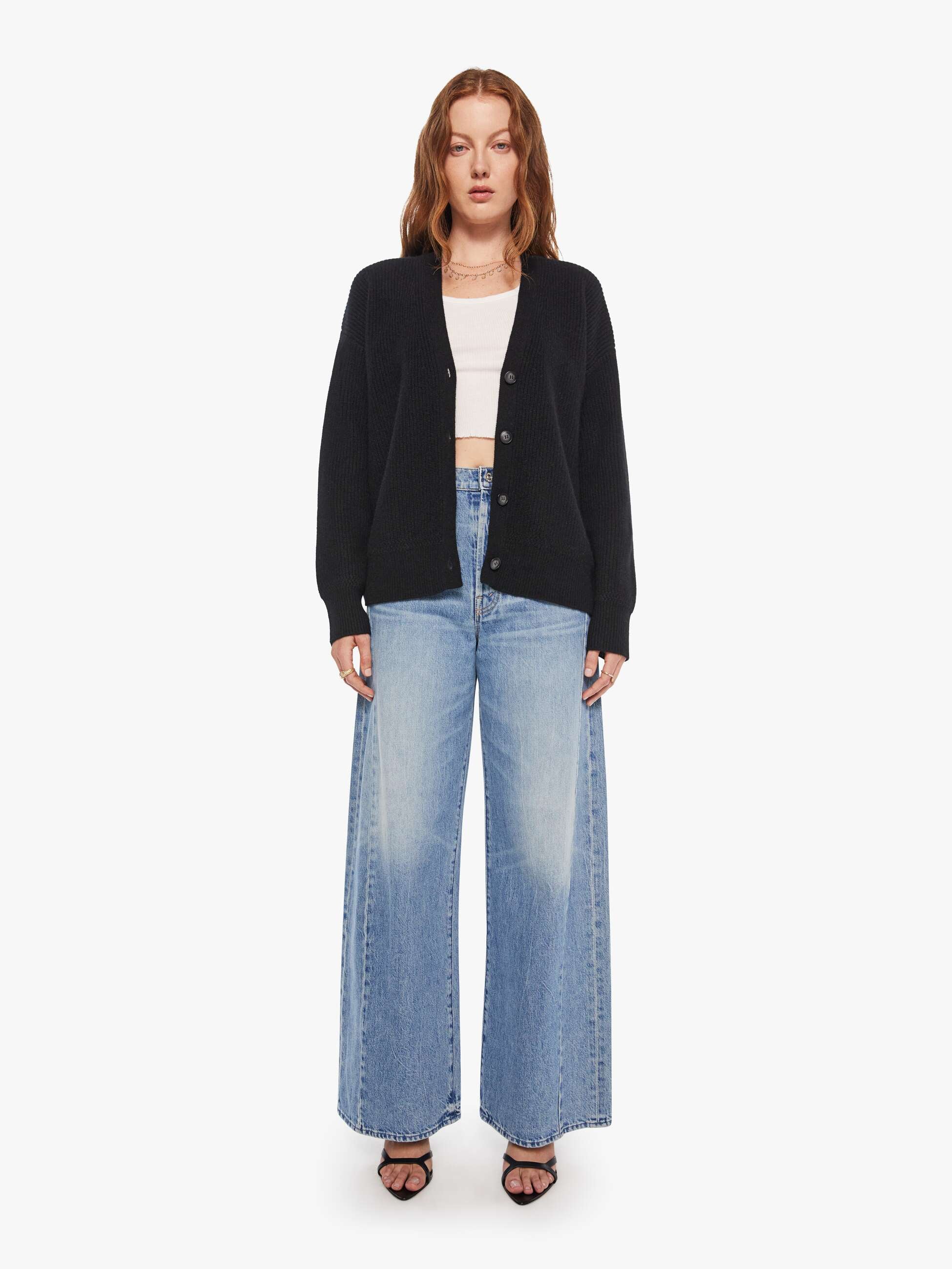 XiRENA Ramona Cardigan - Black | MOTHER DENIM