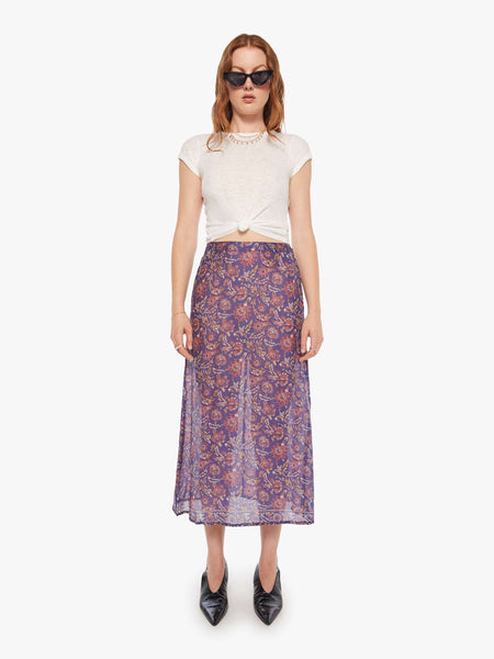 Natalie Martin Anita Skirt - Artichoke Mariner | MOTHER DENIM