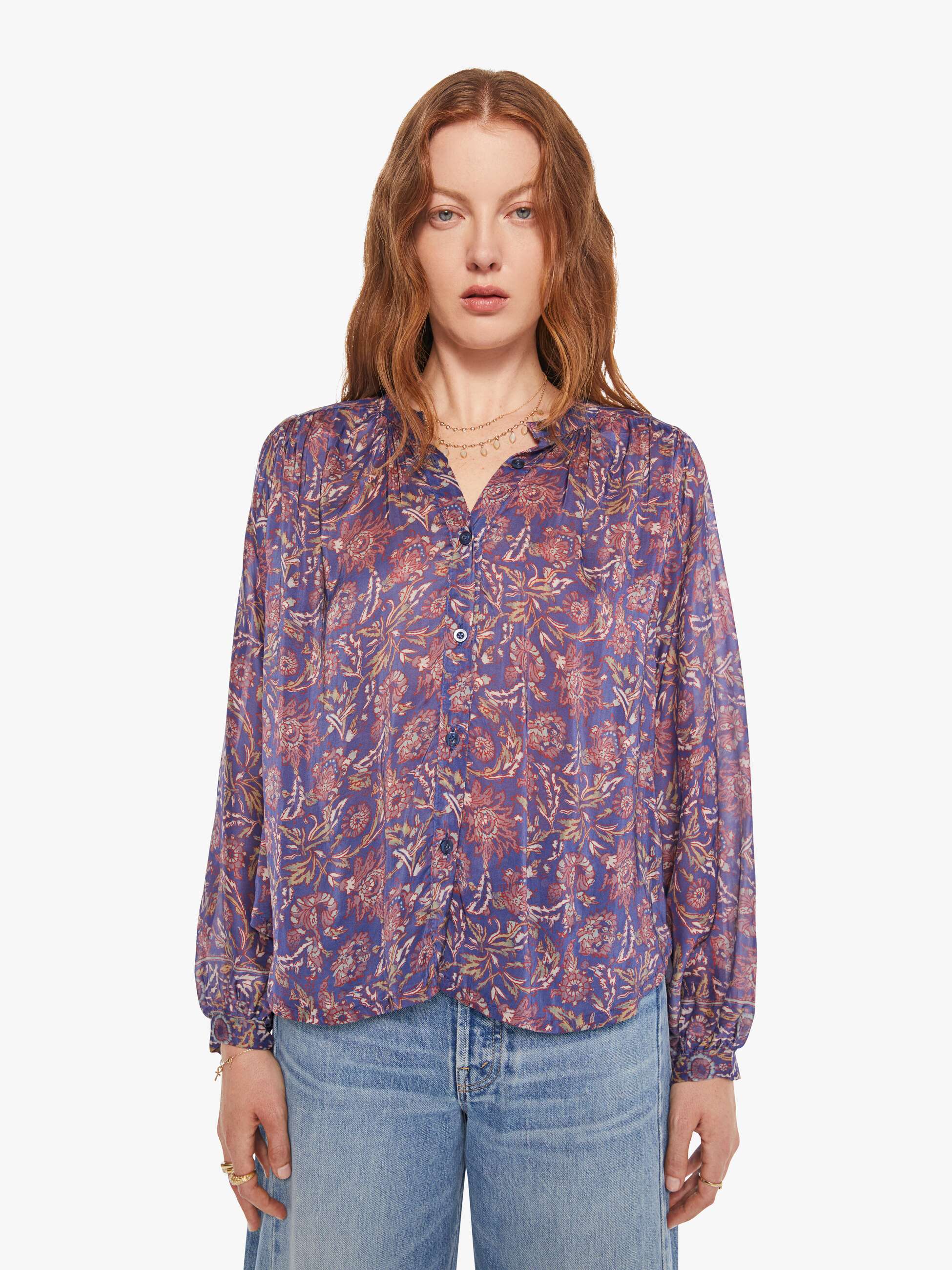 Natalie Martin Tolan Shirt - Artichoke Mariner