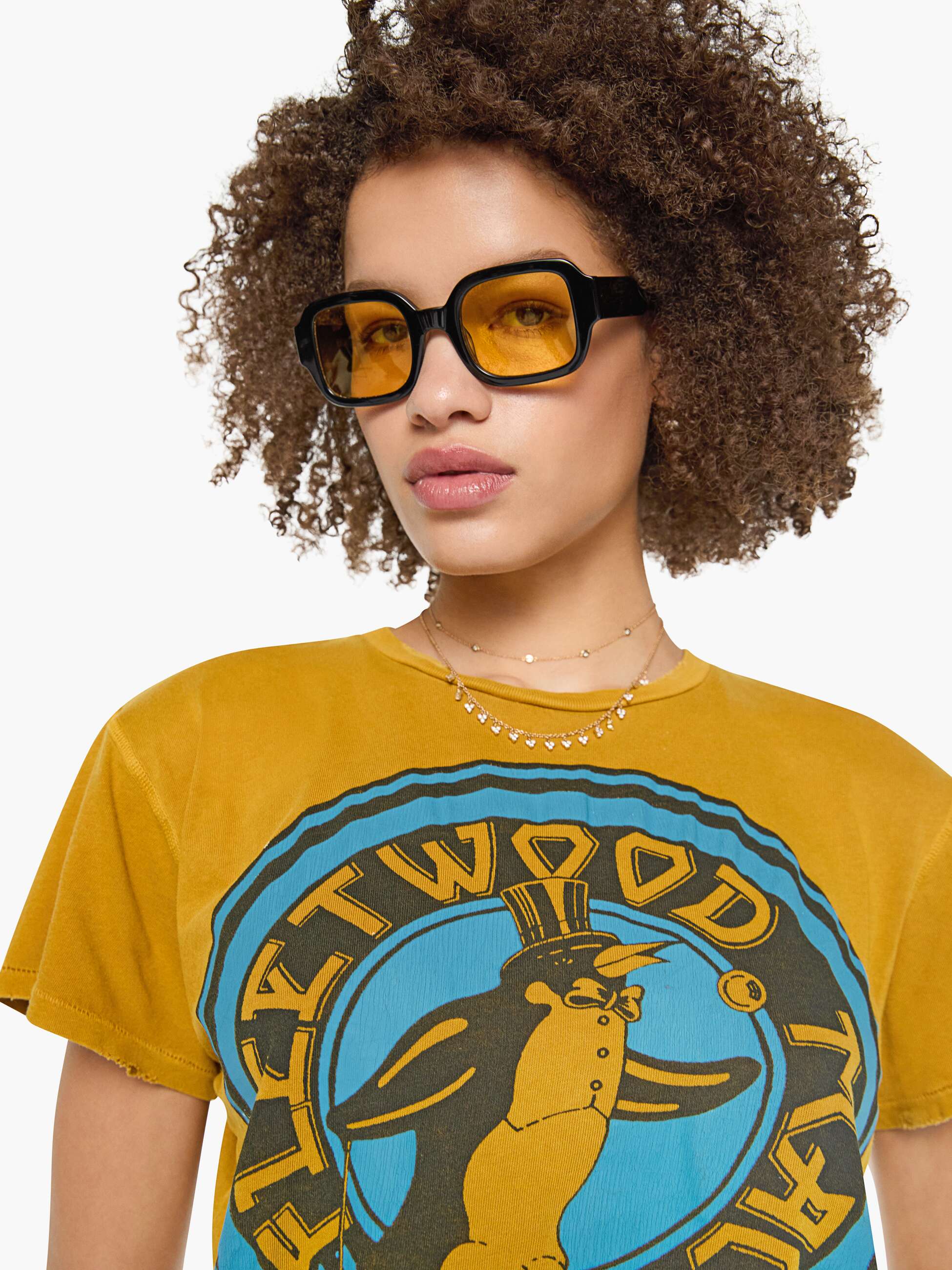 Fleetwood Mac 2003 イエローTシャツ MadeWorn Fleetwood Mac Tee - Mustard | MOTHER DENIM