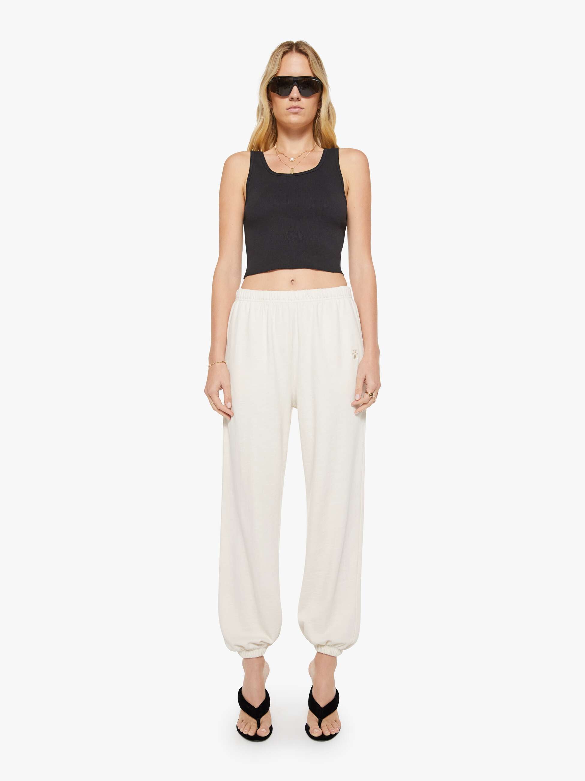 Eterne Boyfriend Pocket Sweatpant - Bone