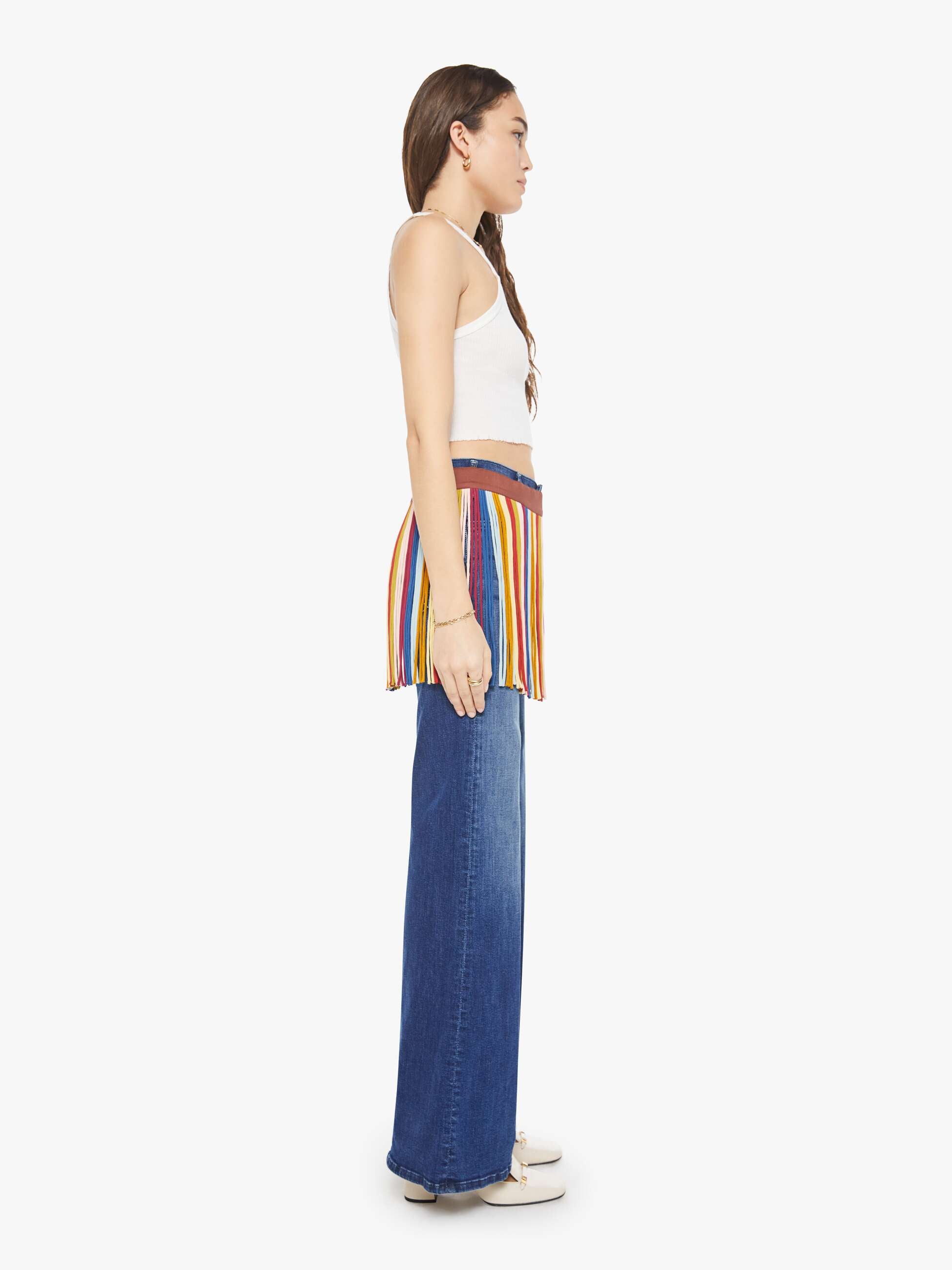 Alix of Bohemia Tessa Skirt - Candy Fringe | MOTHER DENIM