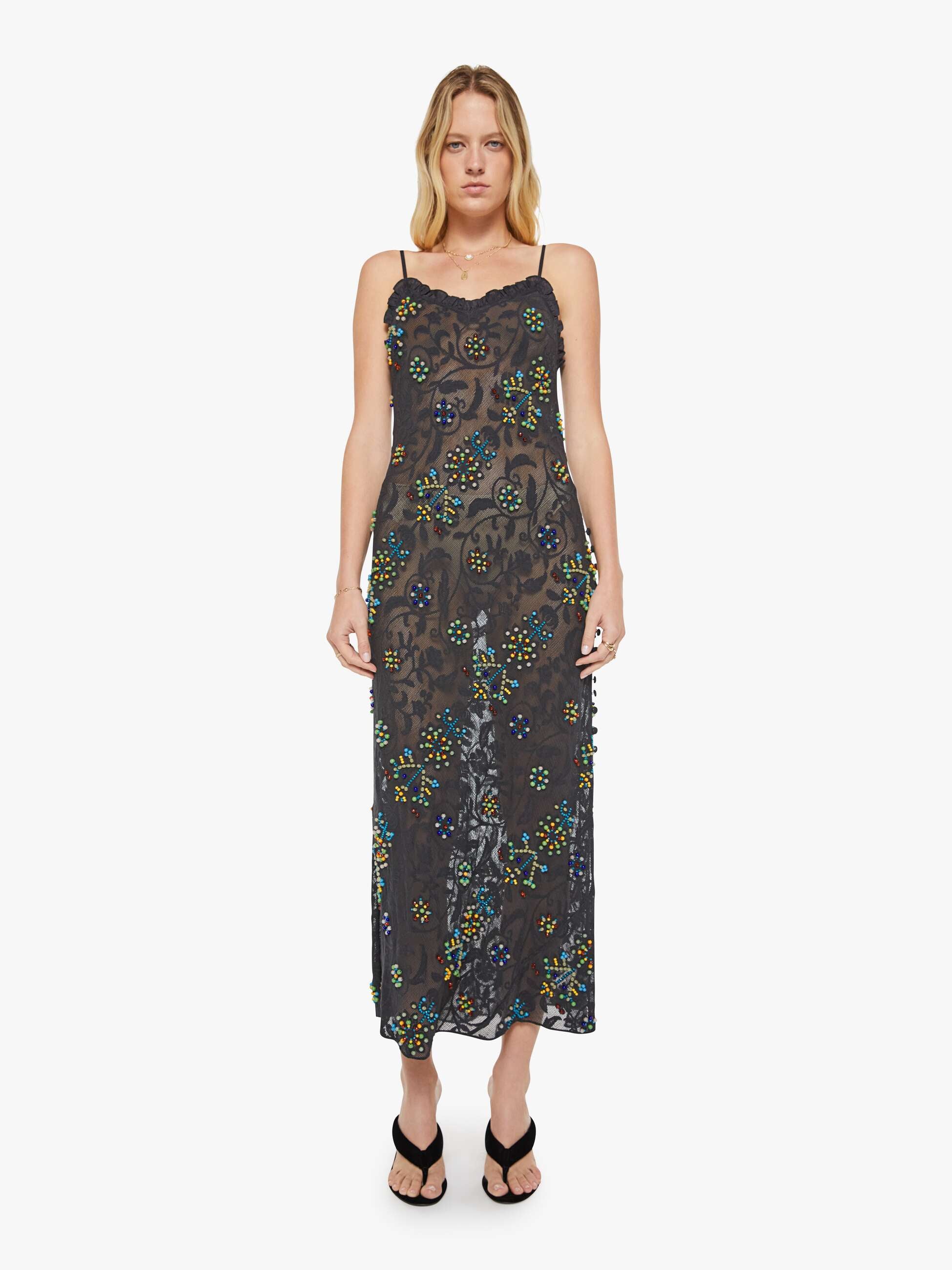 Alix of Bohemia Athens Dress - Onyx Sprig