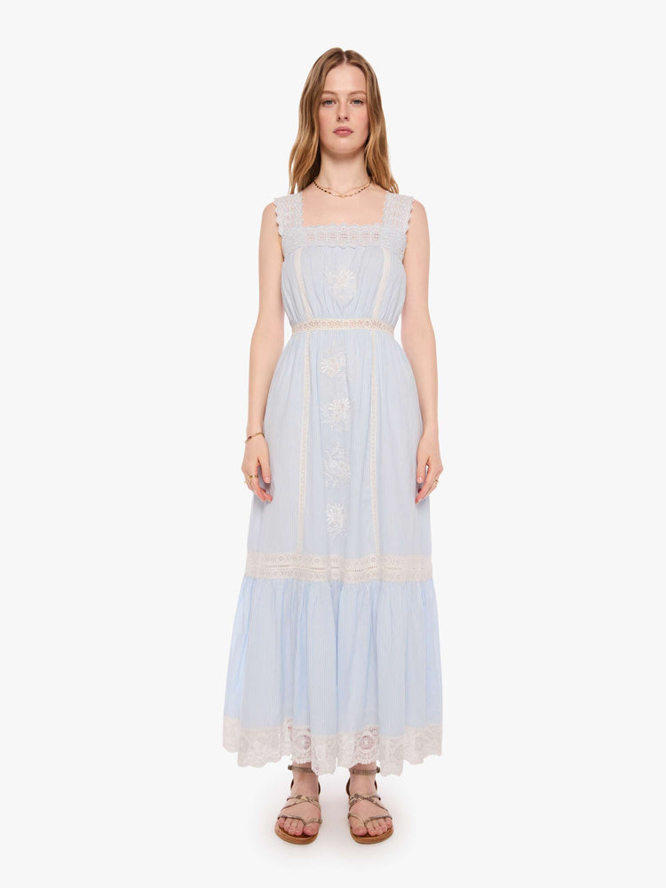 XiRENA Anita Dress White Stripe in Blue - Size Medium (also XS,S,L) XiRENA Anita Dress White Stripe in Blue - Size Medium (also XS,S,L)