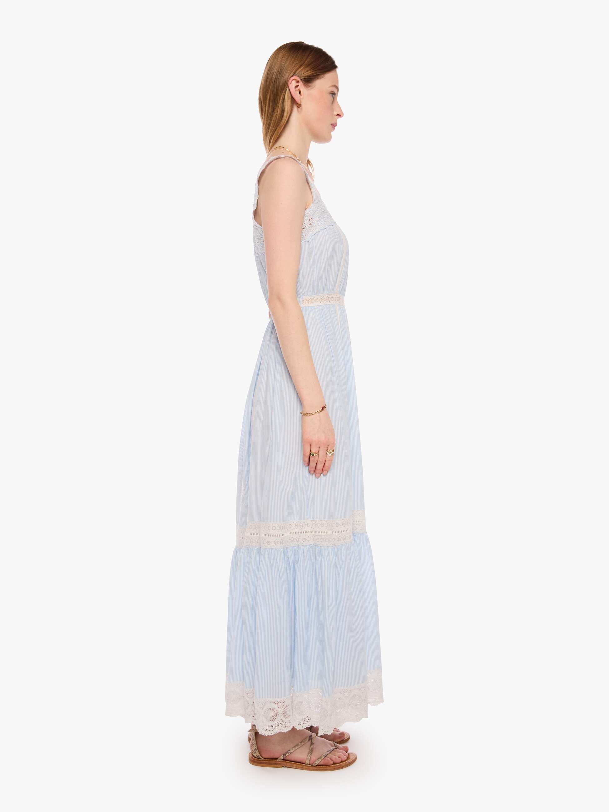 XiRENA Anita Dress - Blue White Stripe | MOTHER DENIM