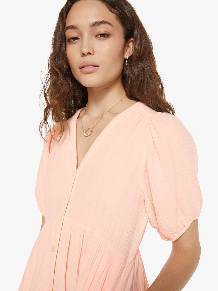xirena pink dress Xirena Women's Bowen Shirt Dress - Pink - Size M