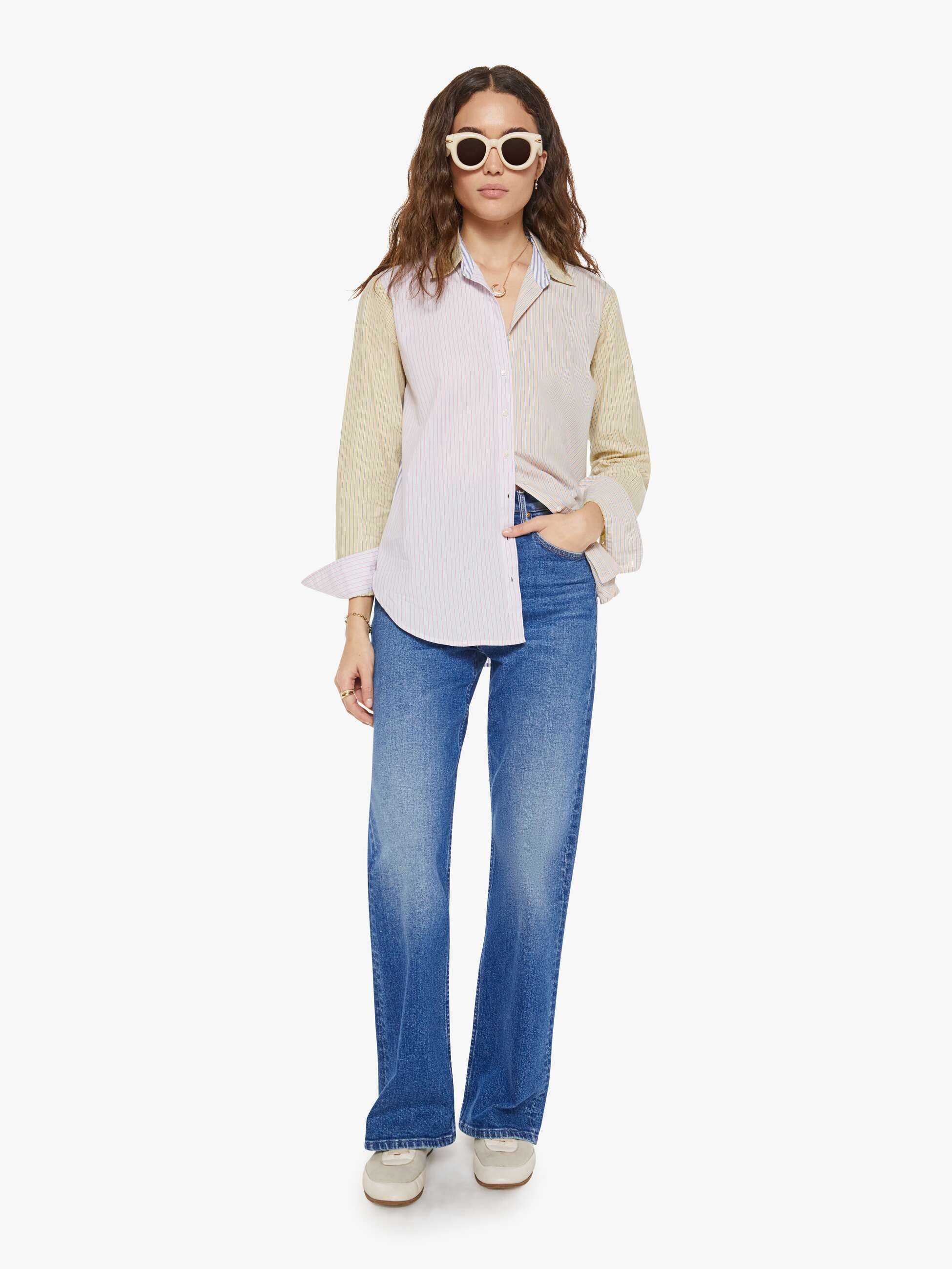 XiRENA Beau Shirt - Mixed Stripe | MOTHER DENIM