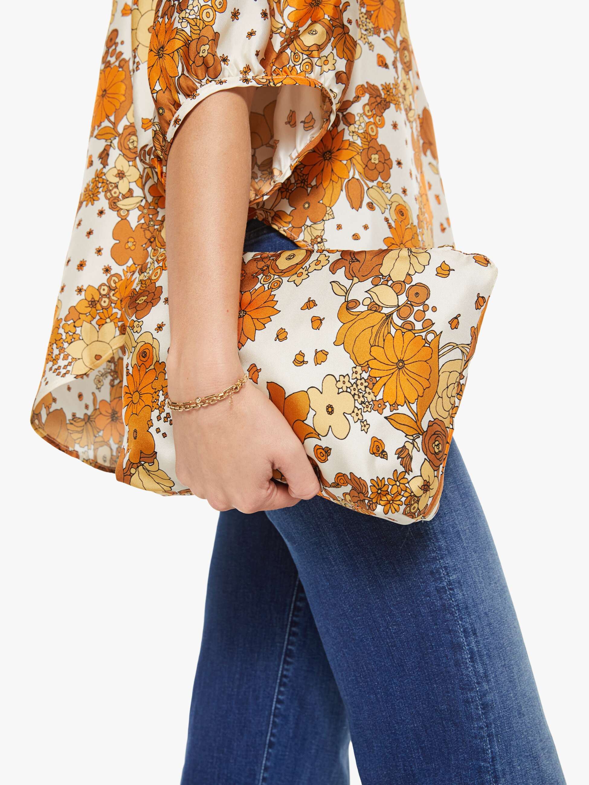 La Prestic Ouiston Voleuse Pouch - Flower Power | MOTHER DENIM