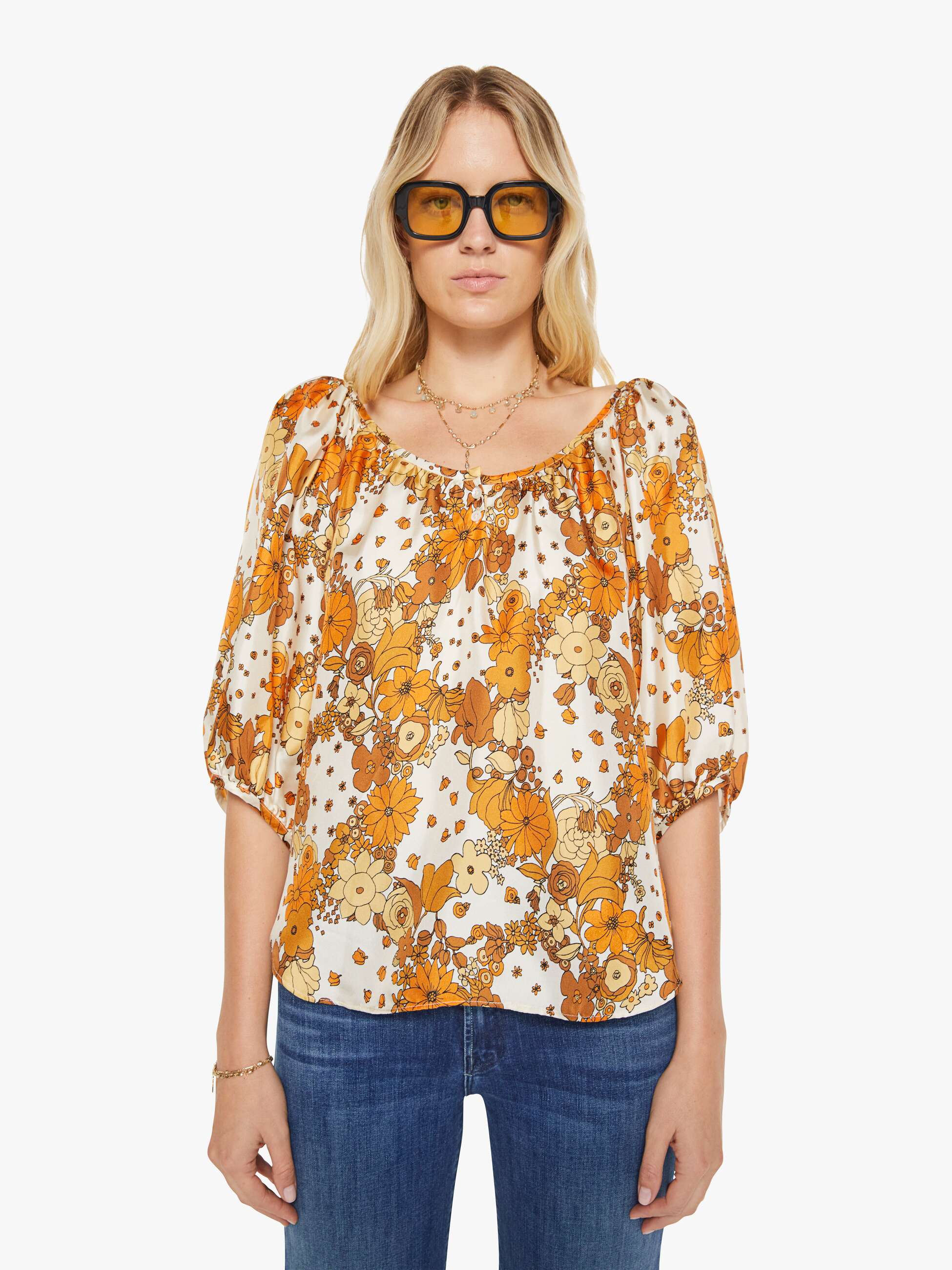 La Prestic Ouiston Moisson Top - Flower Power