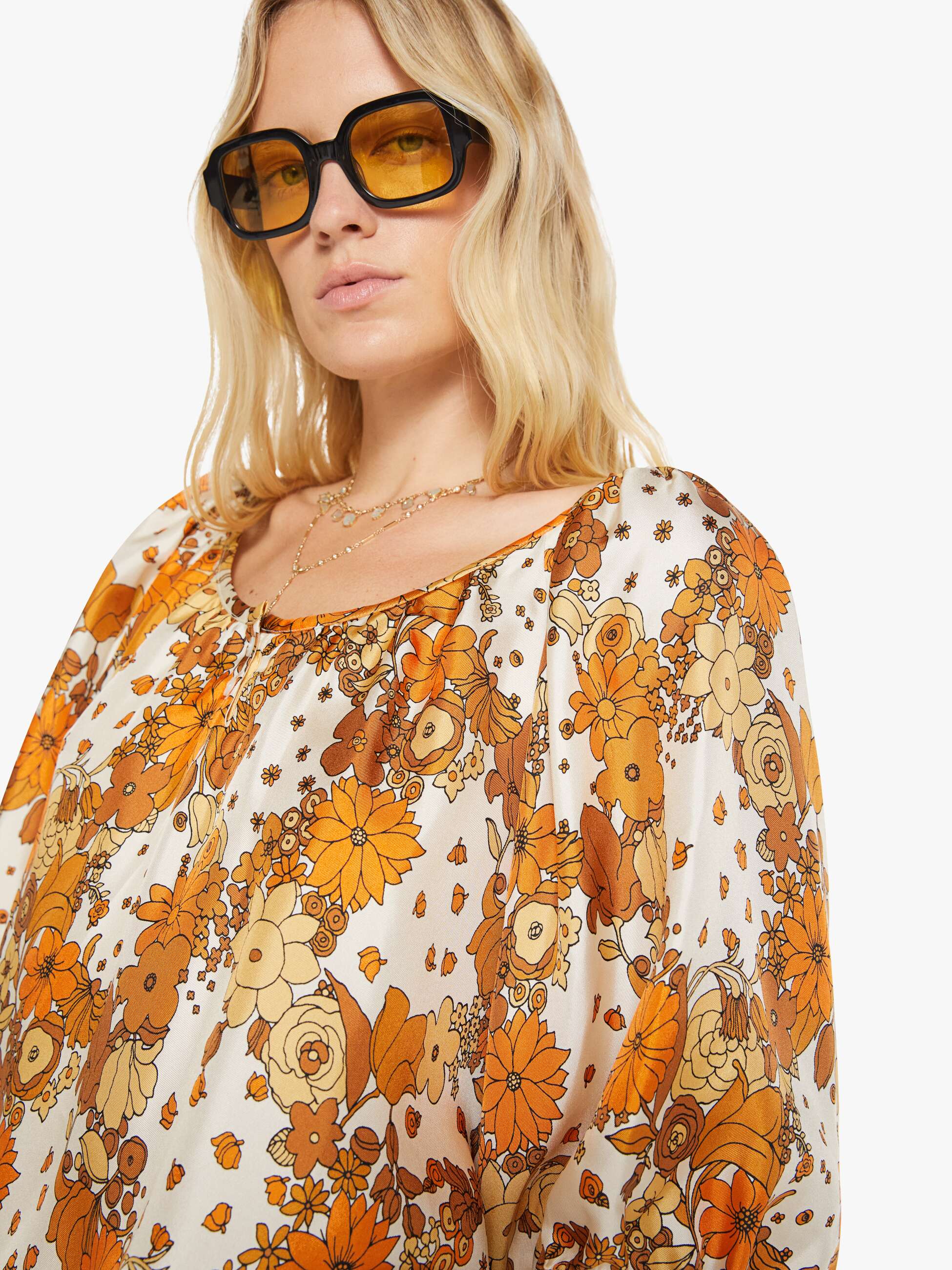 La Prestic Ouiston Moisson Top - Flower Power | MOTHER DENIM