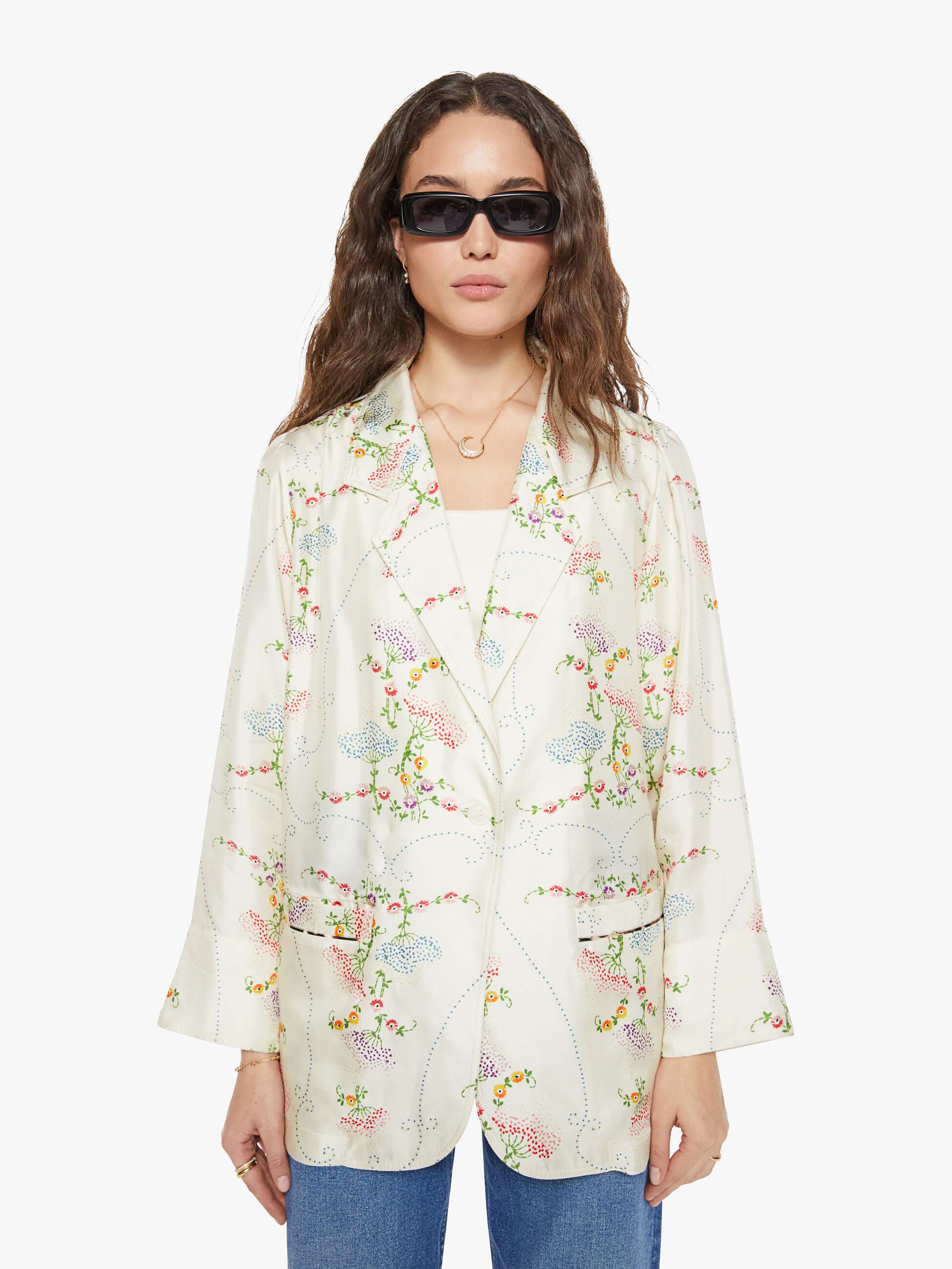 La Prestic Ouiston Elichou Blazer - Broderie Ecru