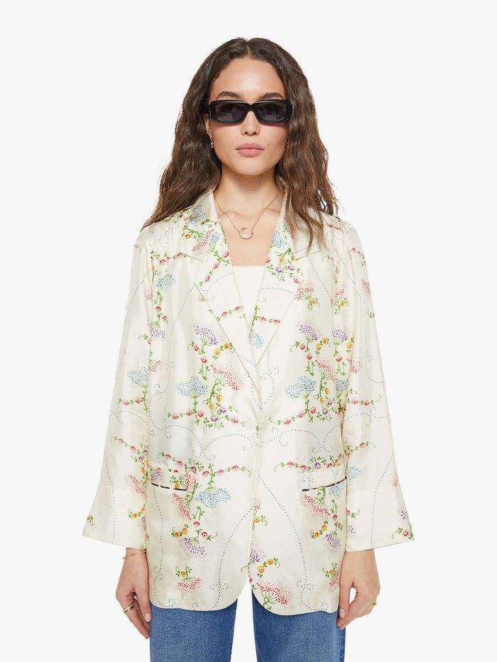 La Prestic Ouiston Moisson Top - Broderie Ecru | MOTHER DENIM