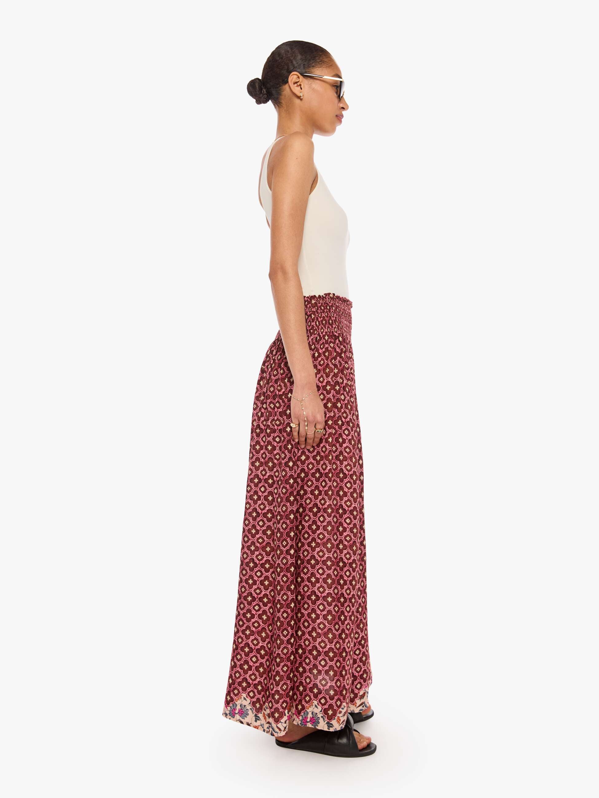 Natalie Martin Bella Skirt - Mosaic Spice | MOTHER DENIM