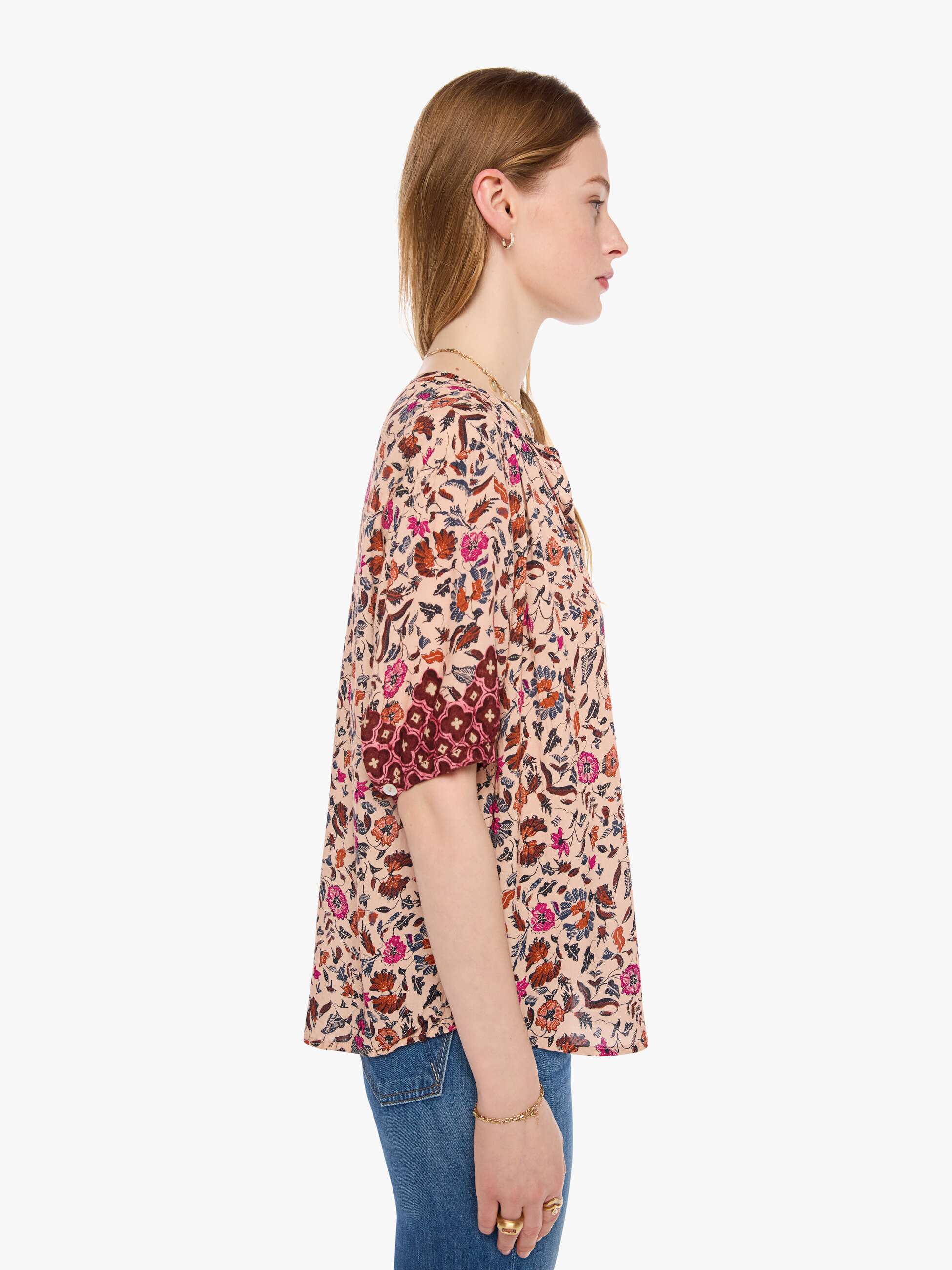 Natalie Martin Violet Top - Wildflower Spice | MOTHER DENIM