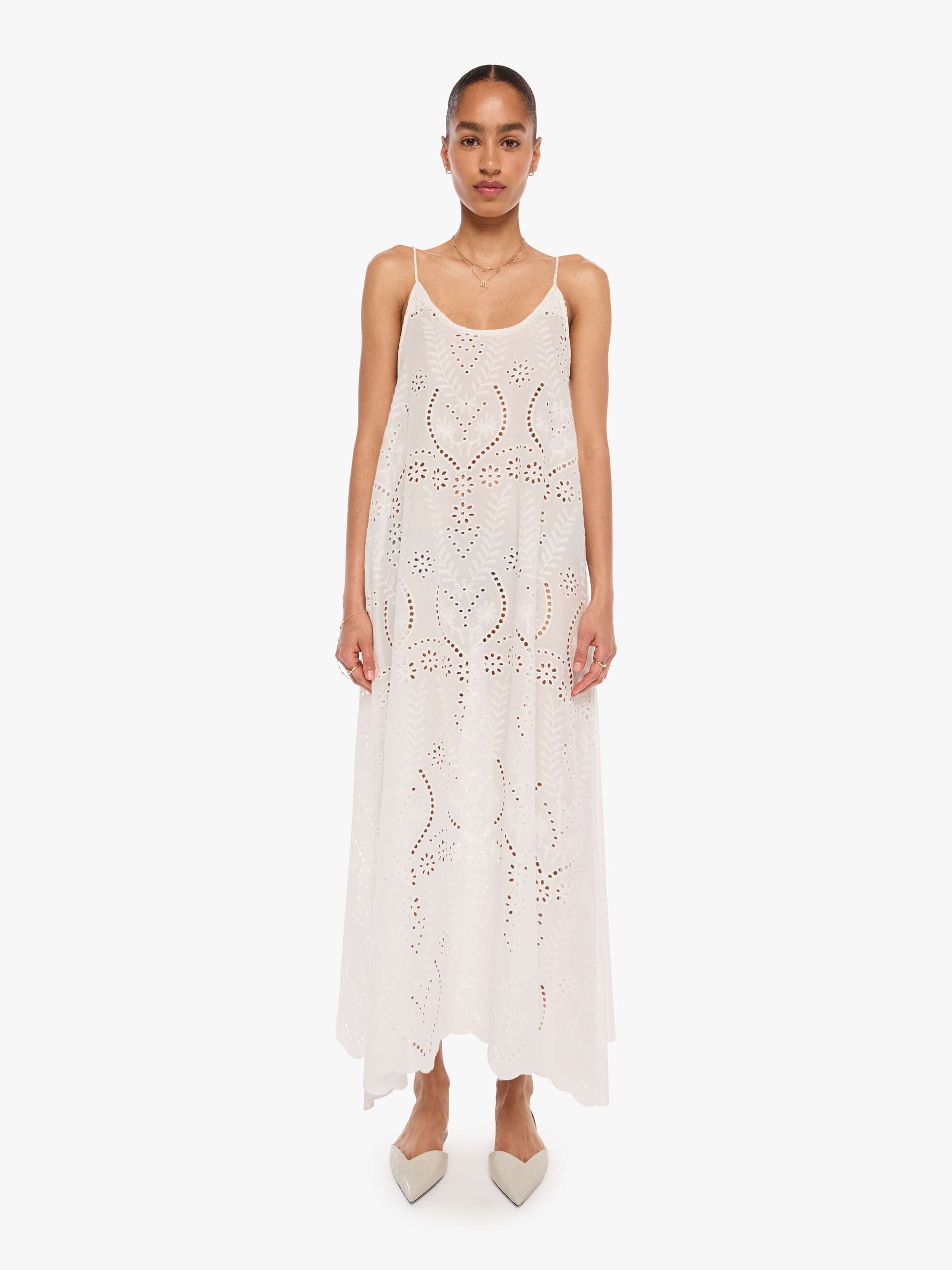 Natalie Martin Heather Maxi - Athena Embroidery Salt