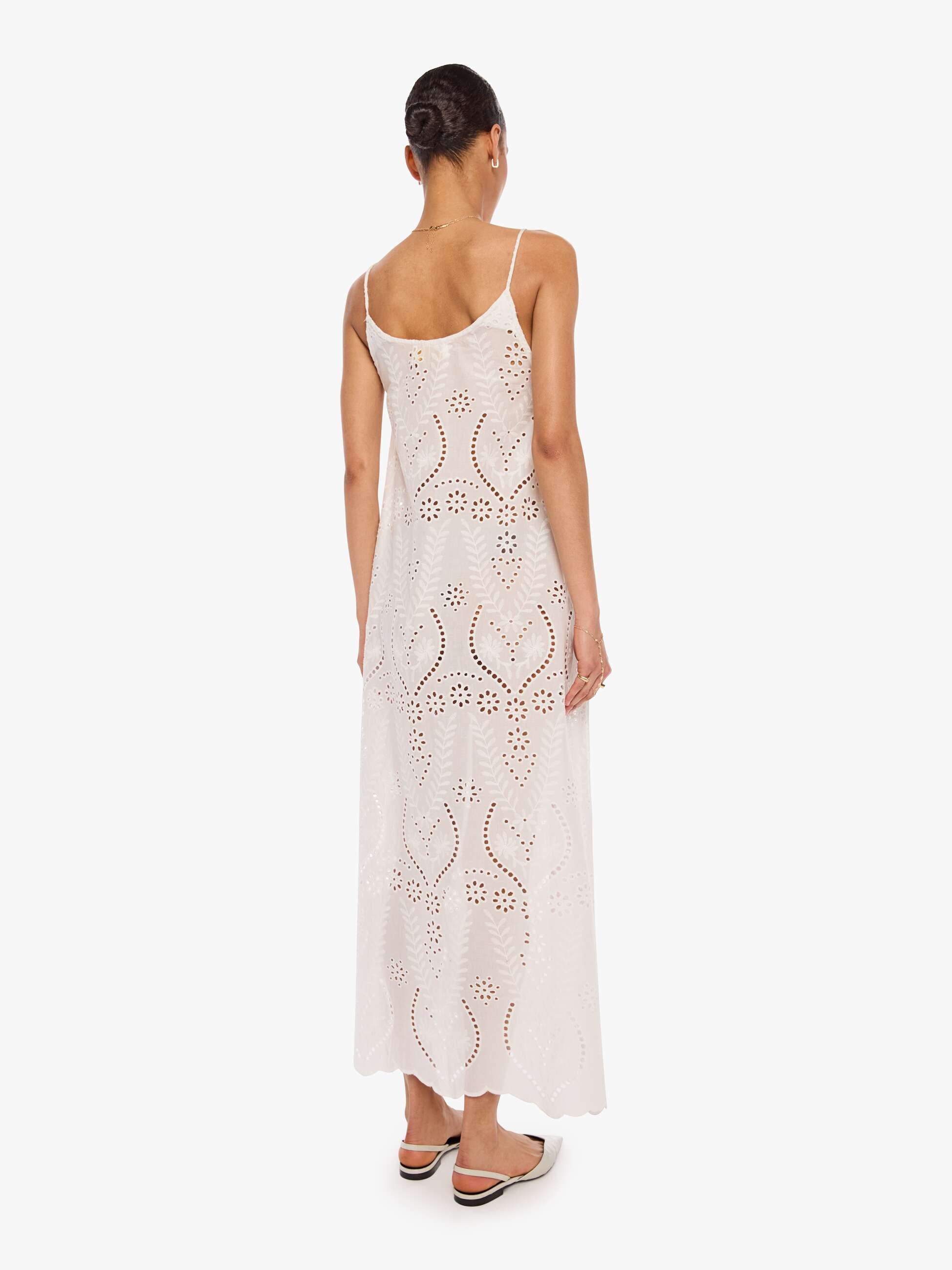 Natalie Martin Heather Maxi - Athena Embroidery Salt | MOTHER DENIM