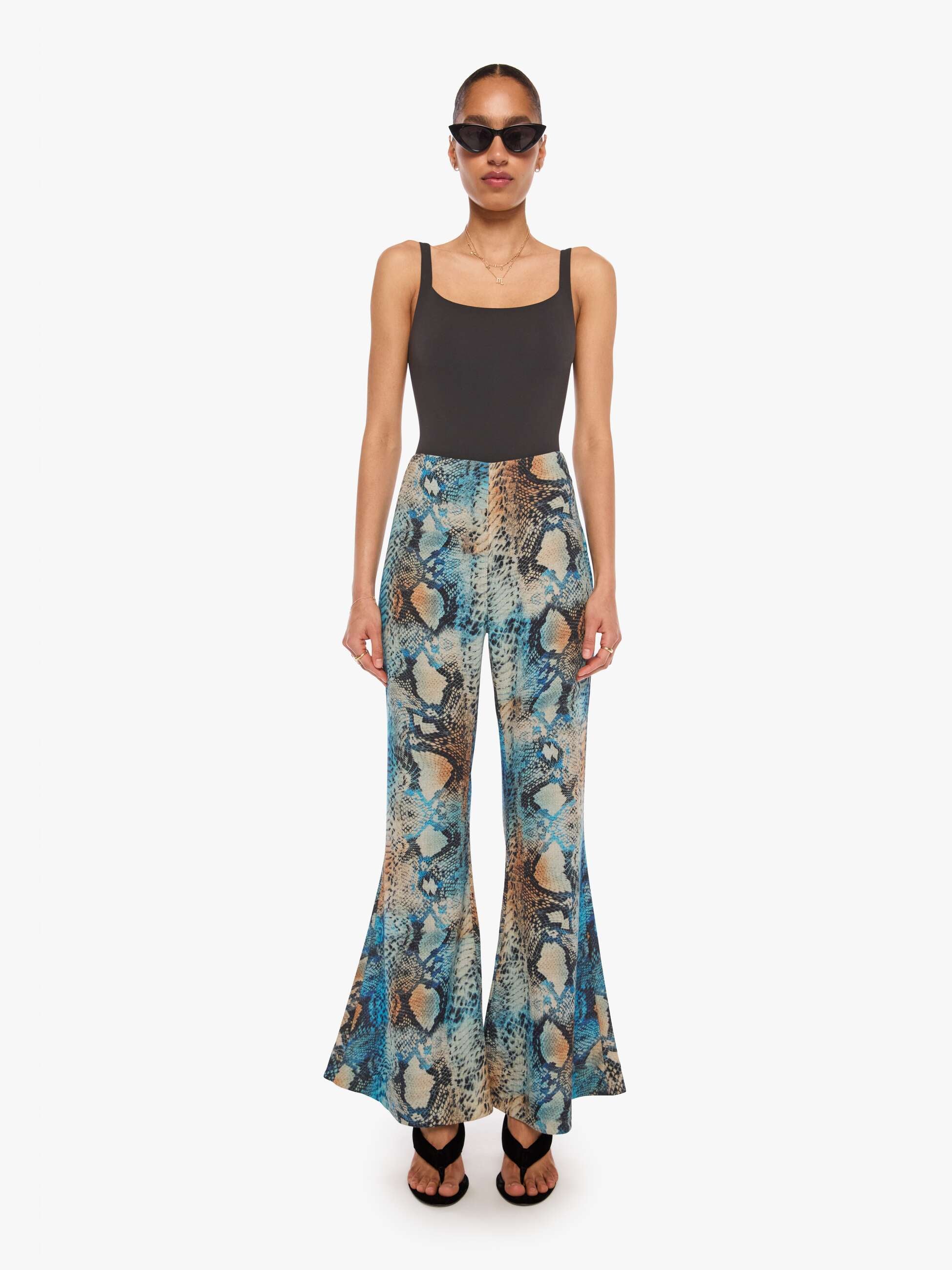 Alix of Bohemia Farah Pant - Serpent Tide | MOTHER DENIM